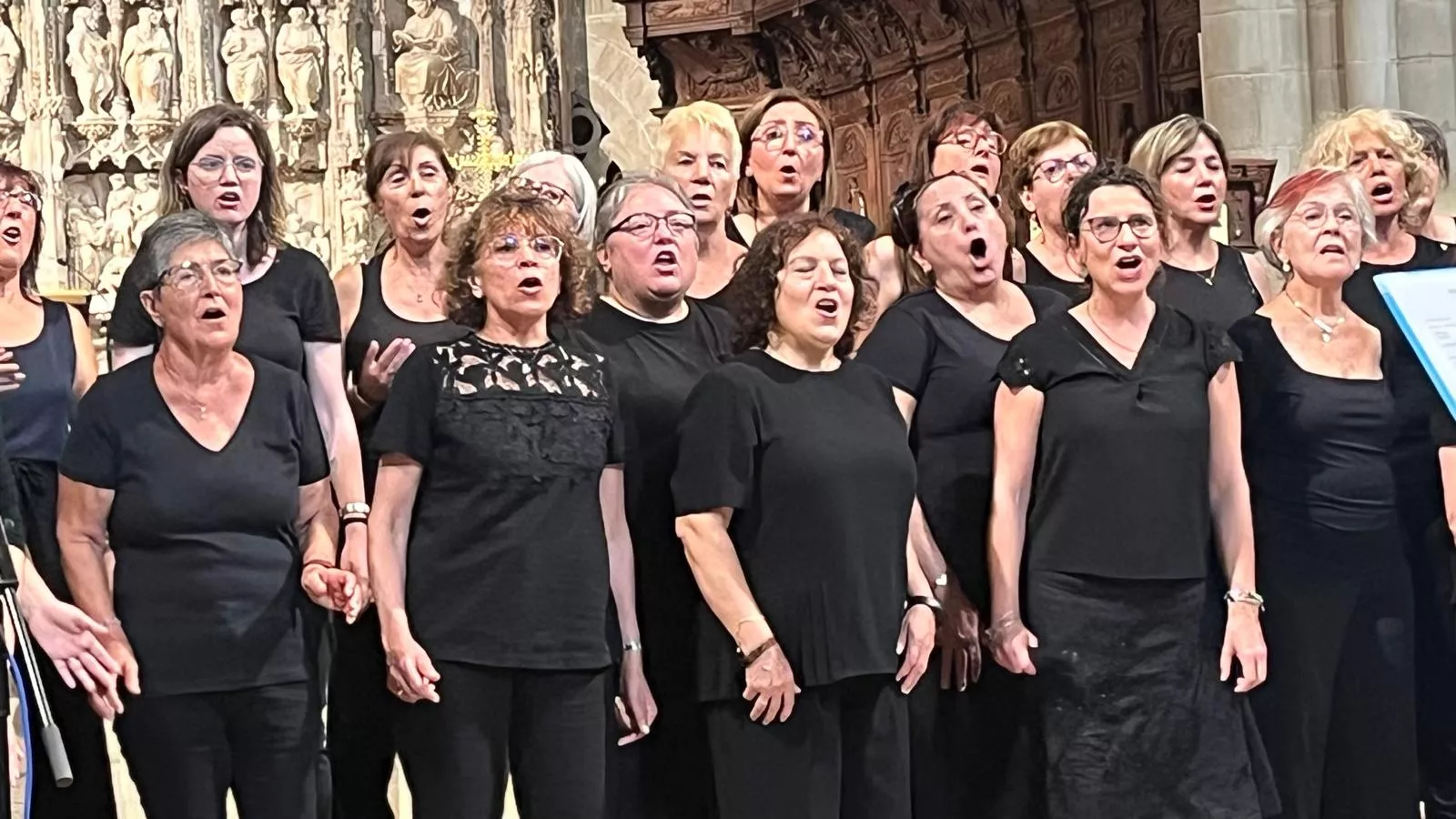 Concierto de góspel de Cor de Cors en la Catedral de Huesca. Foto Mercedes Manterola