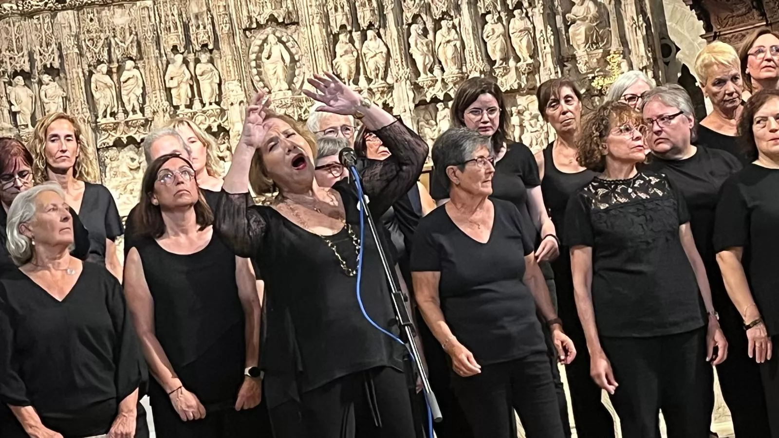Concierto de góspel de Cor de Cors en la Catedral de Huesca. Foto Mercedes Manterola