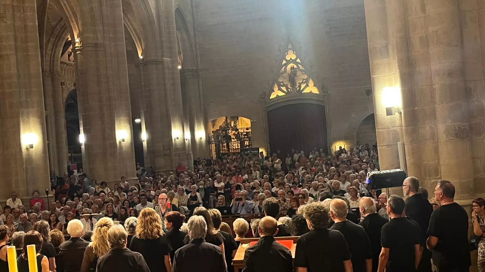 Concierto de góspel de Cor de Cors en la Catedral de Huesca. Foto Mercedes Manterola