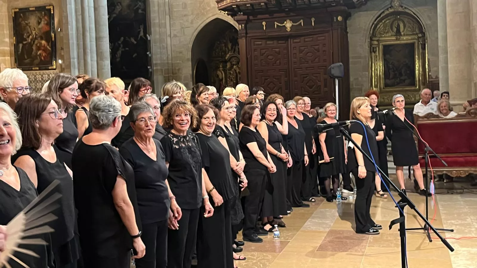 Concierto de góspel de Cor de Cors en la Catedral de Huesca. Foto Mercedes Manterola
