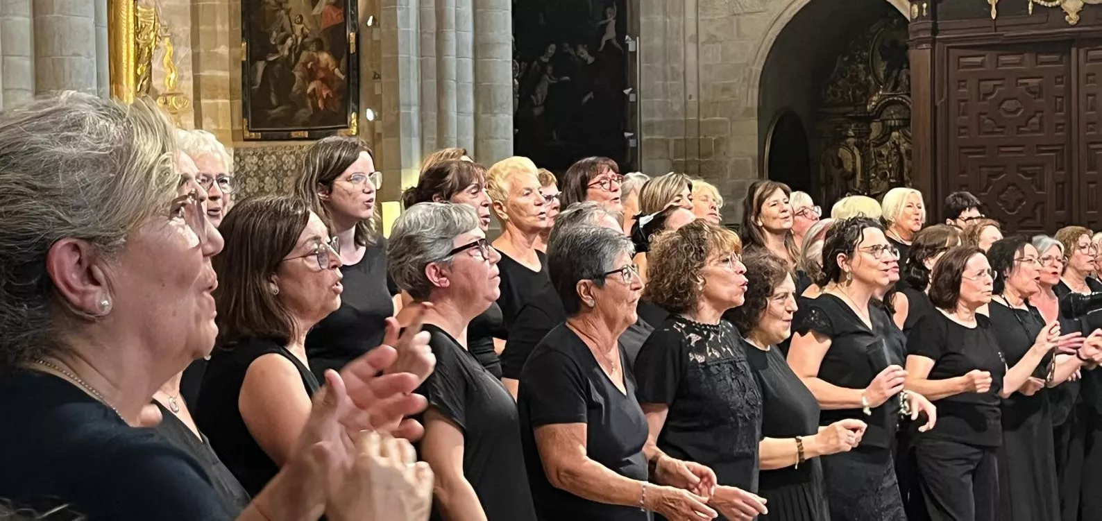 Concierto de góspel de Cor de Cors en la Catedral de Huesca. Foto Mercedes Manterola