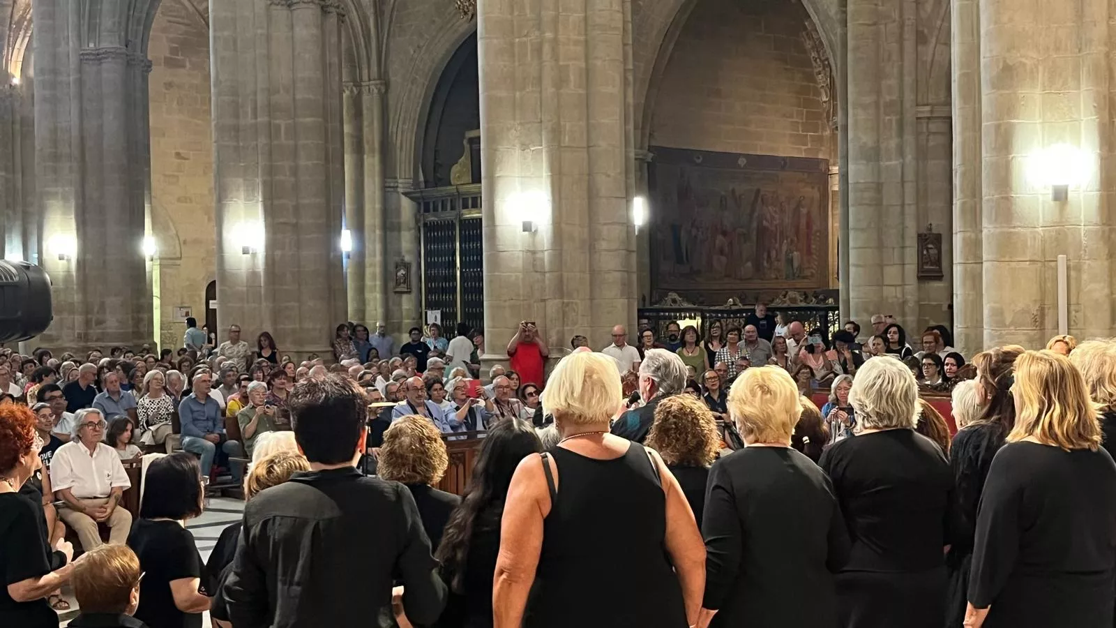 Concierto de góspel de Cor de Cors en la Catedral de Huesca. Foto Mercedes Manterola