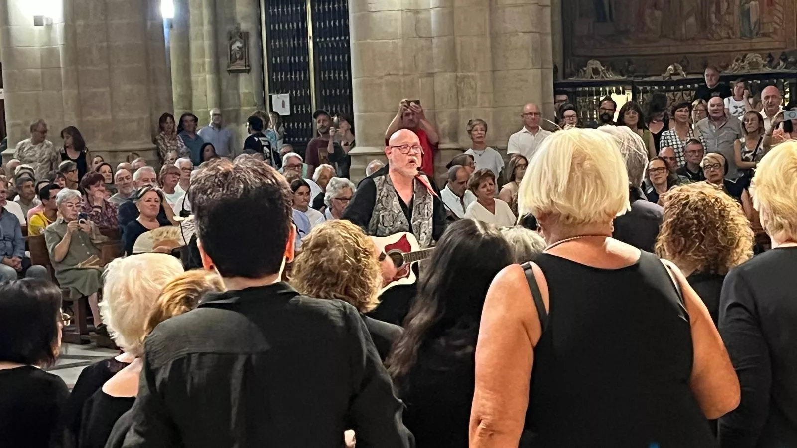 Concierto de góspel de Cor de Cors en la Catedral de Huesca. Foto Mercedes Manterola
