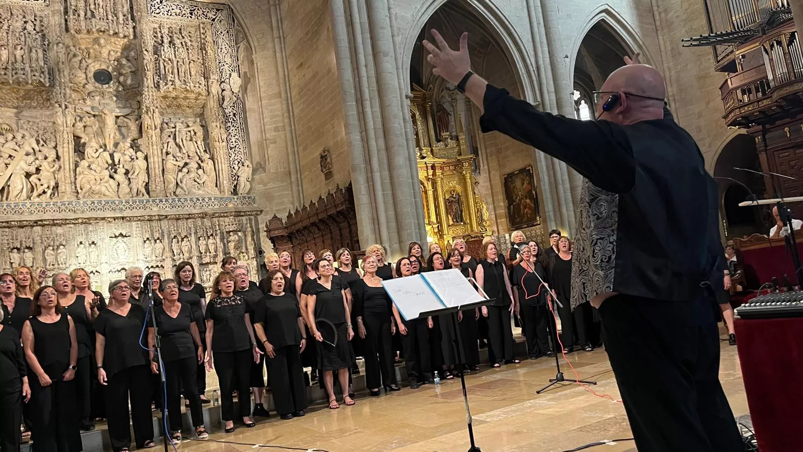 Concierto de góspel de Cor de Cors en la Catedral de Huesca. Foto Mercedes Manterola