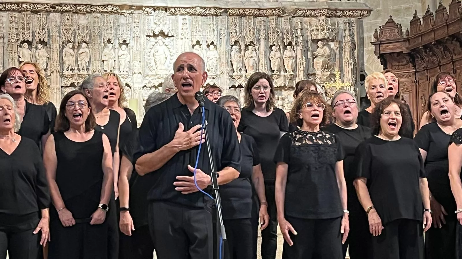 Concierto de góspel de Cor de Cors en la Catedral de Huesca. Foto Mercedes Manterola