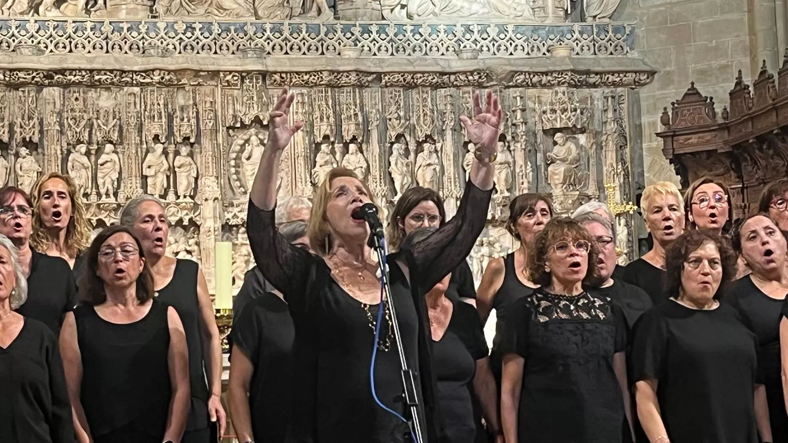Concierto de góspel de Cor de Cors en la Catedral de Huesca. Foto Mercedes Manterola