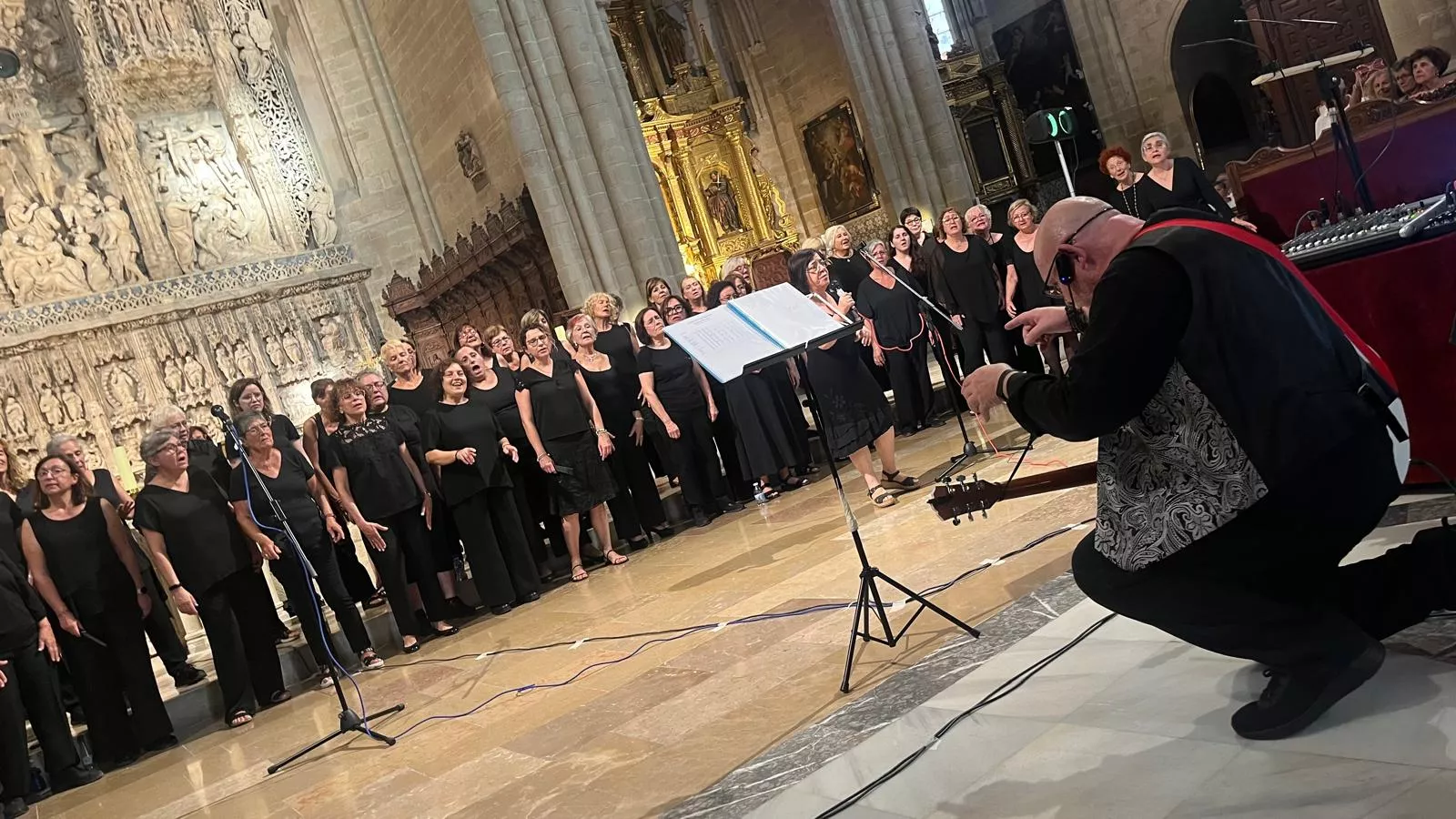 Concierto de góspel de Cor de Cors en la Catedral de Huesca. Foto Mercedes Manterola