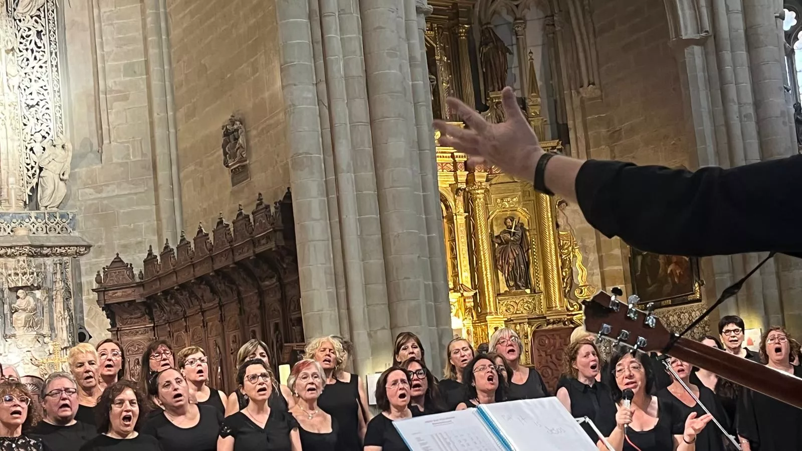 Concierto de góspel de Cor de Cors en la Catedral de Huesca. Foto Mercedes Manterola
