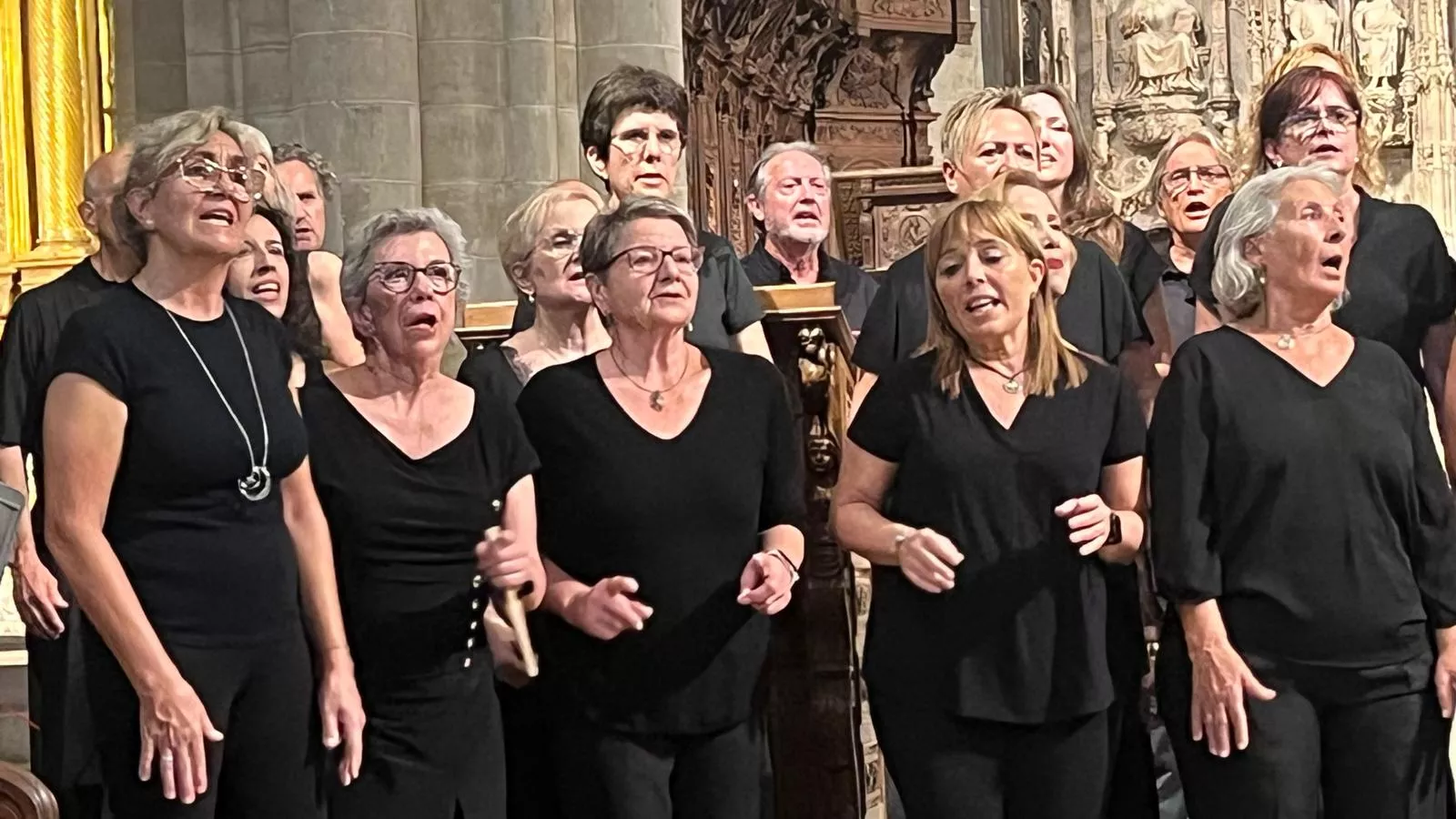 Concierto de góspel de Cor de Cors en la Catedral de Huesca. Foto Mercedes Manterola