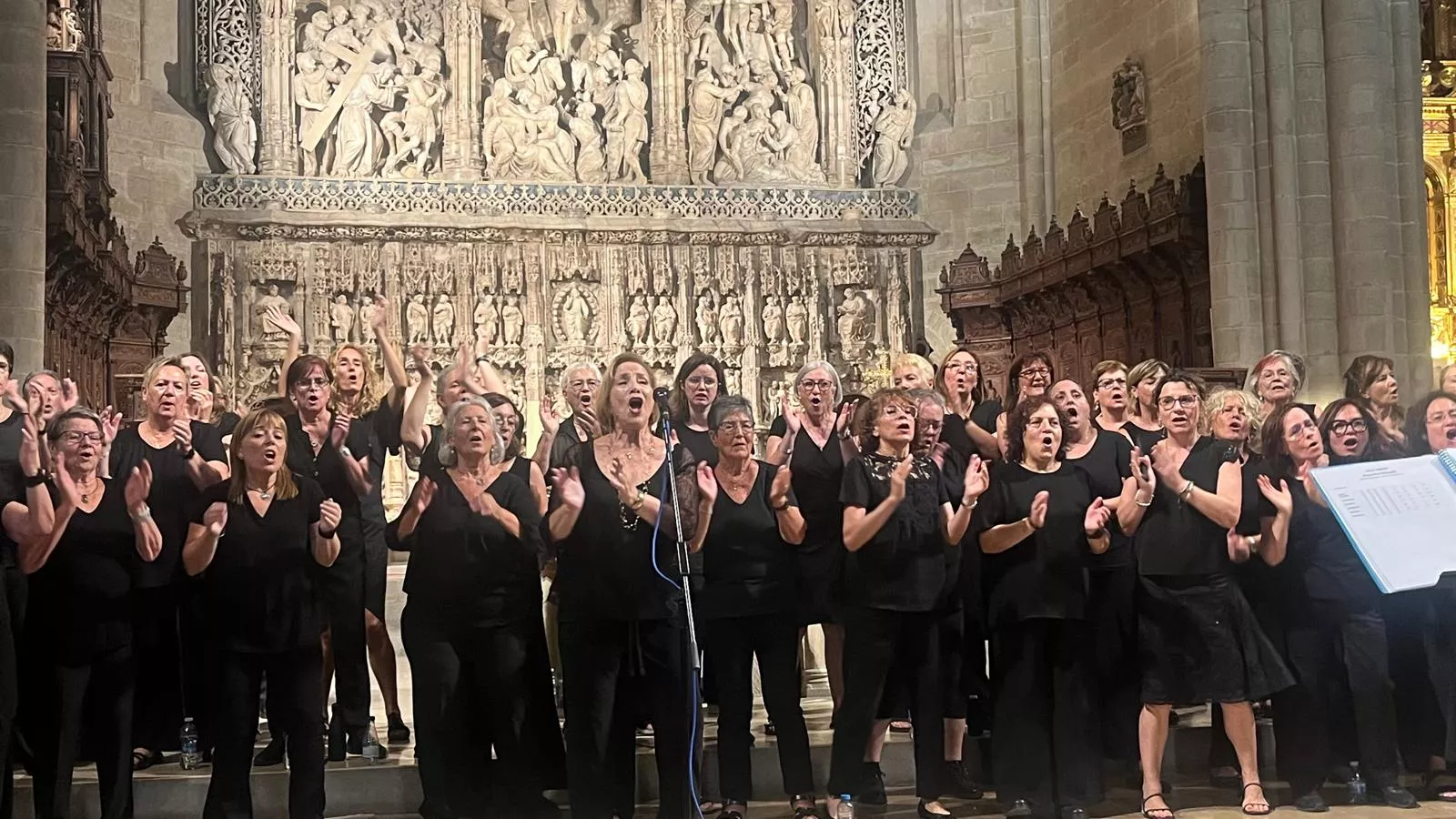 Concierto de góspel de Cor de Cors en la Catedral de Huesca. Foto Mercedes Manterola