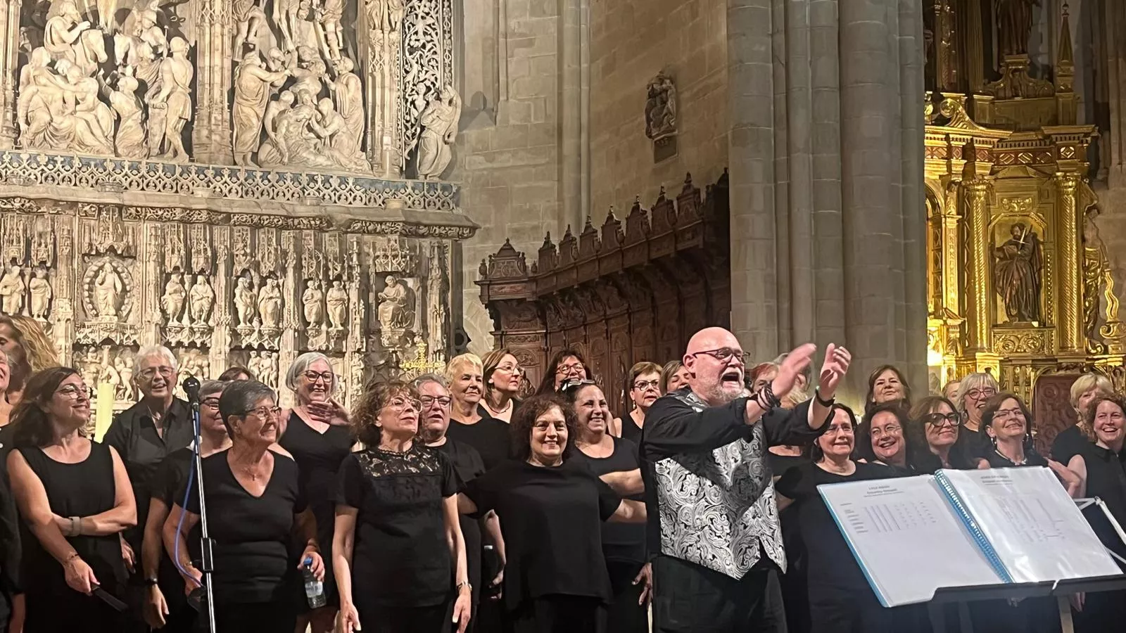 Concierto de góspel de Cor de Cors en la Catedral de Huesca. Foto Mercedes Manterola