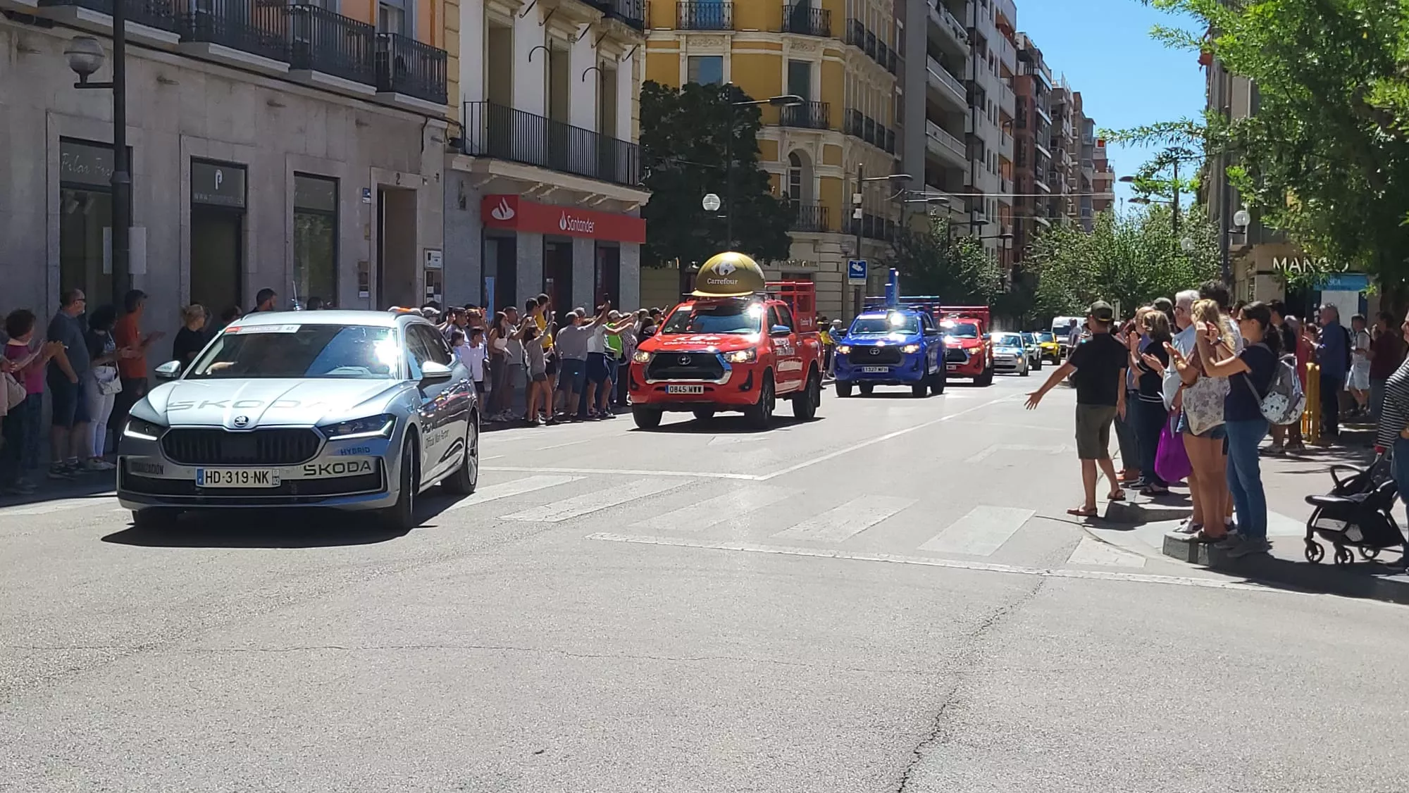 Paso por Huesca de la Vuelta Ciclista a España