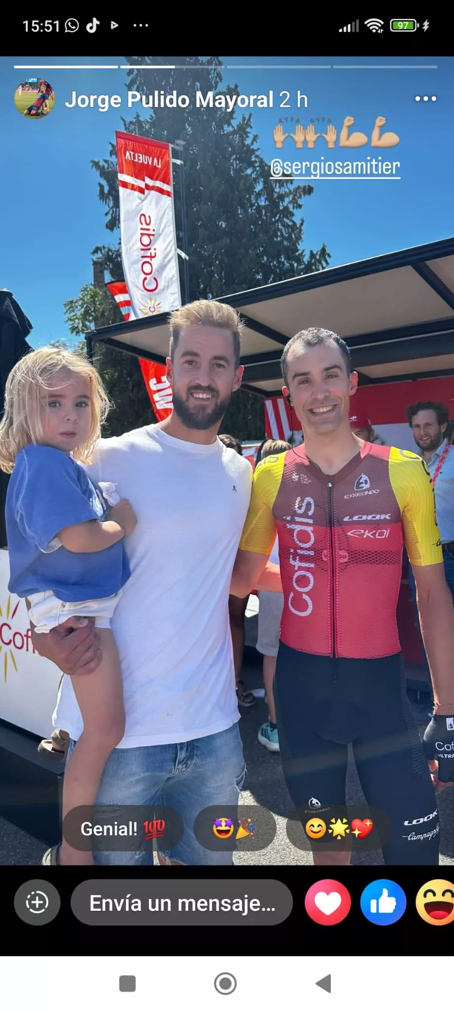 Jorge Pulido con Sergio Samitier