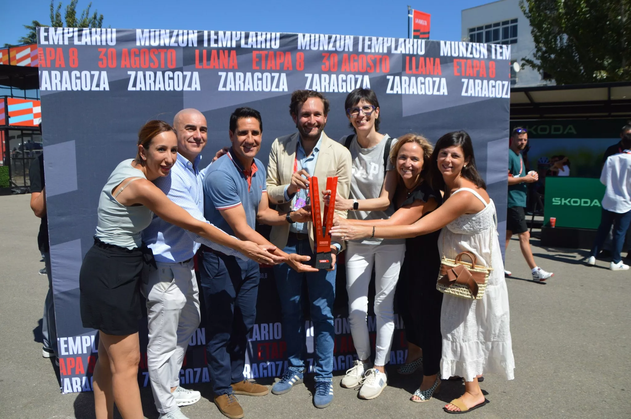 Salida de la Vuelta a España desde el Monzón Templario