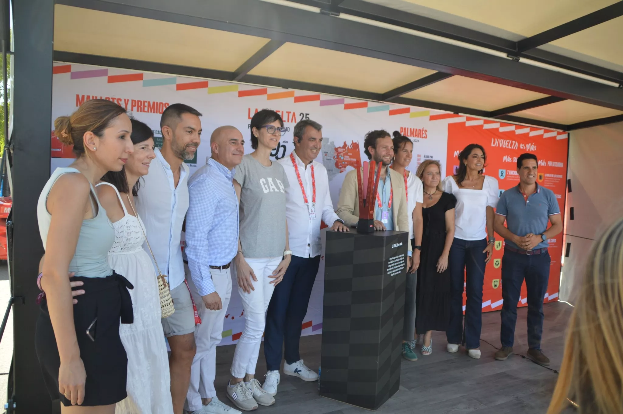 Salida de la Vuelta a España desde el Monzón Templario