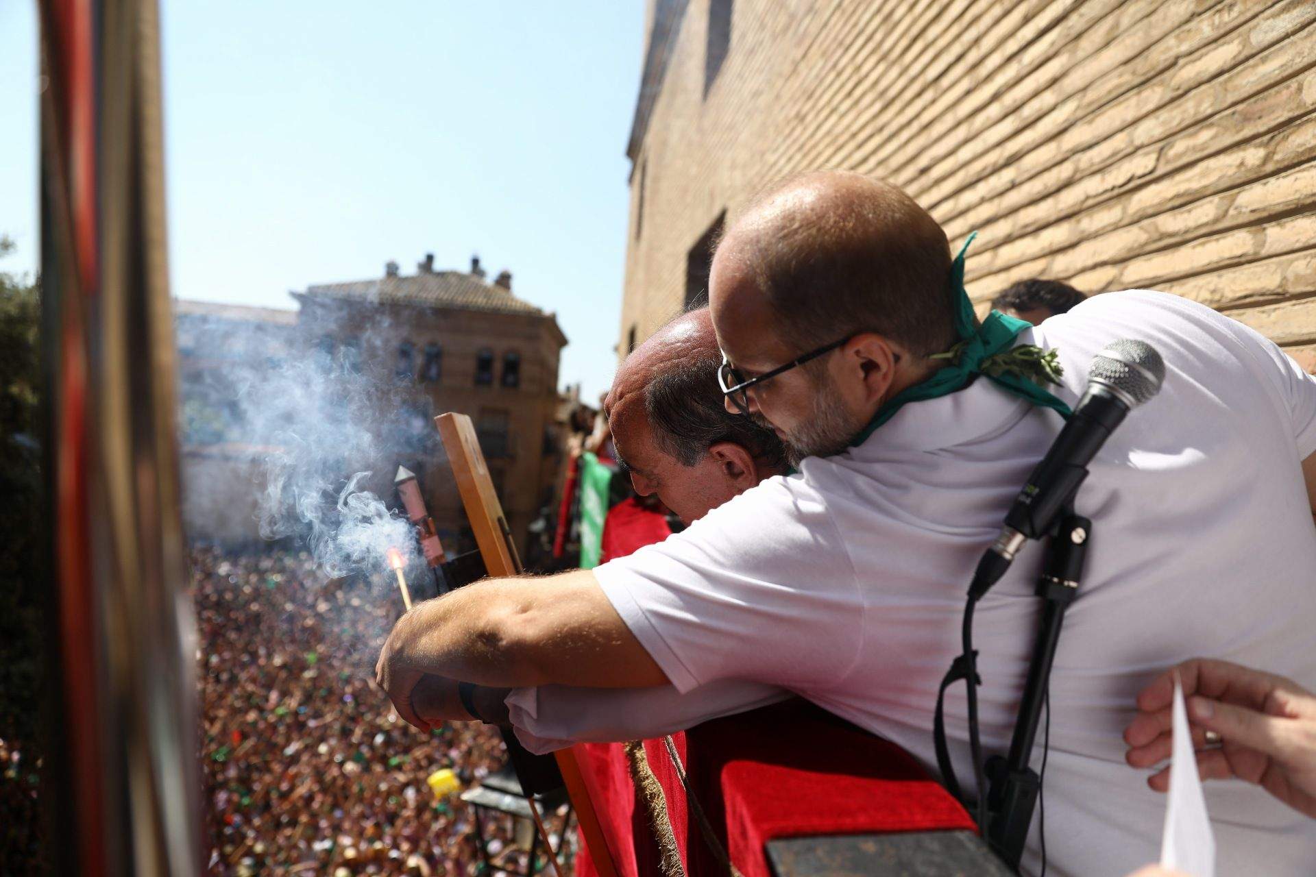 Lanzamiento del cohete. Foto Álvaro Calvo