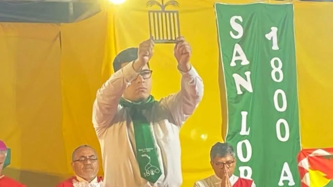 Con la parrilla de San Lorenzo Con la parrilla de San Lorenzo