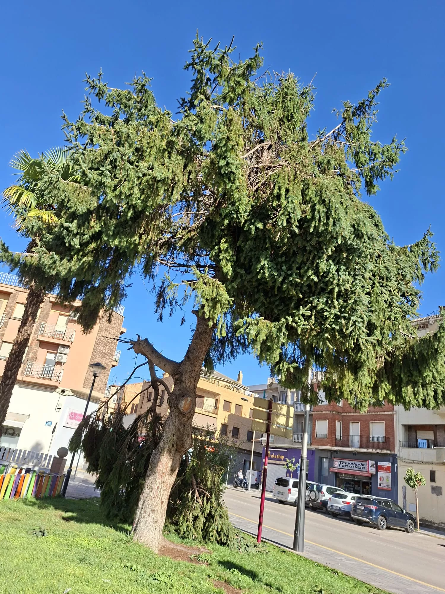 Vendaval sobre Binéfar 