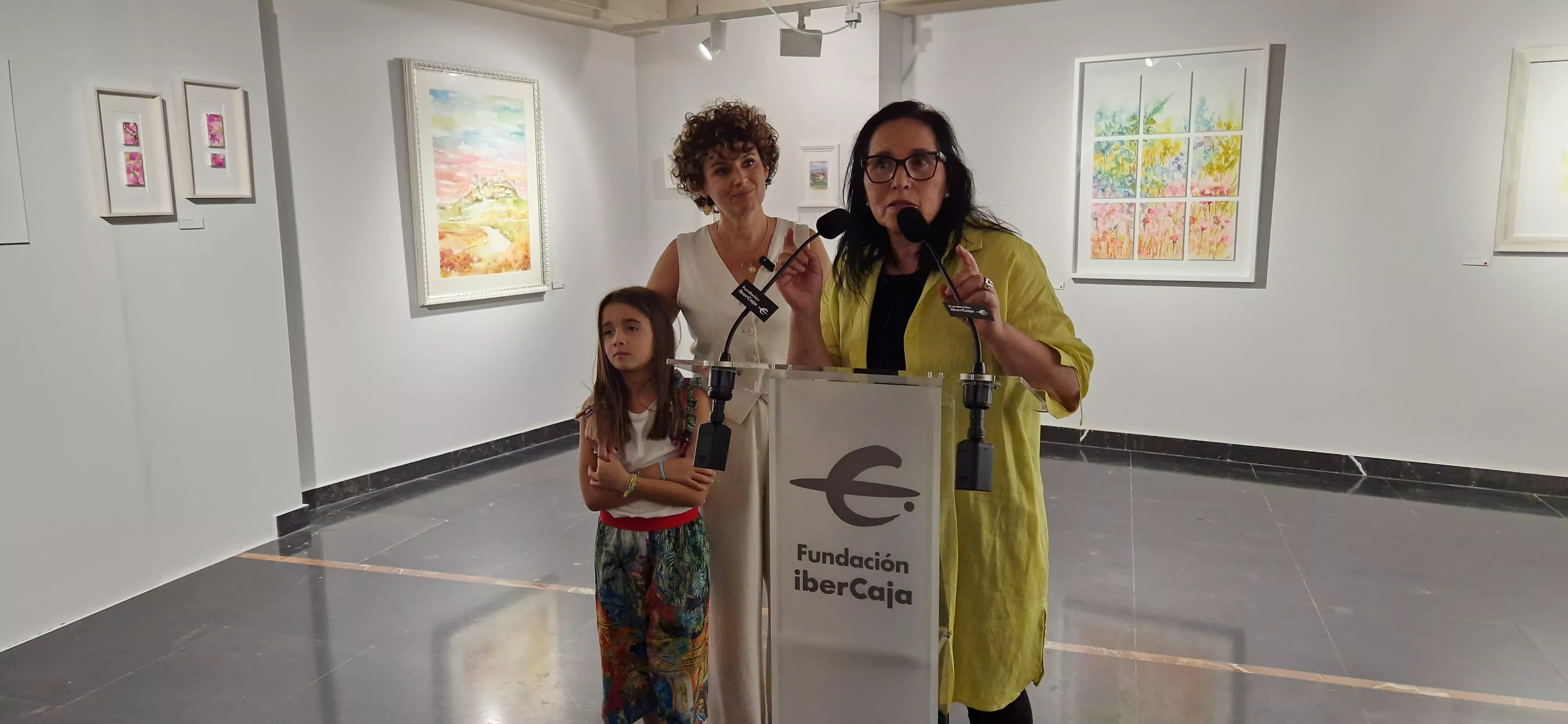 Exposición Bailando entre acuarelas de Marian Ruiz. Foto Myriam Martínez