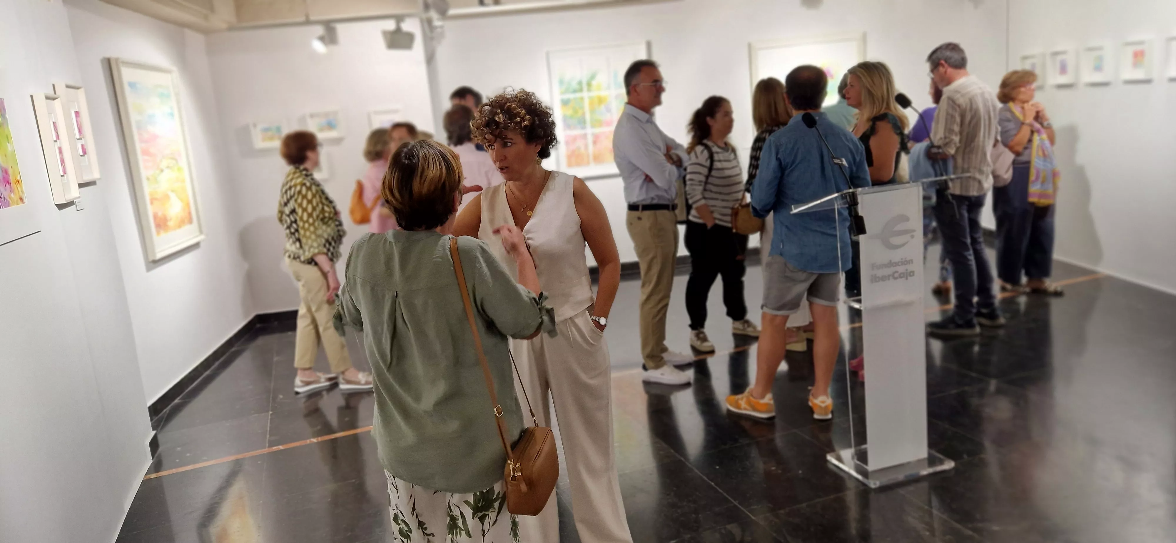 Exposición Bailando entre acuarelas de Marian Ruiz. Foto Myriam Martínez