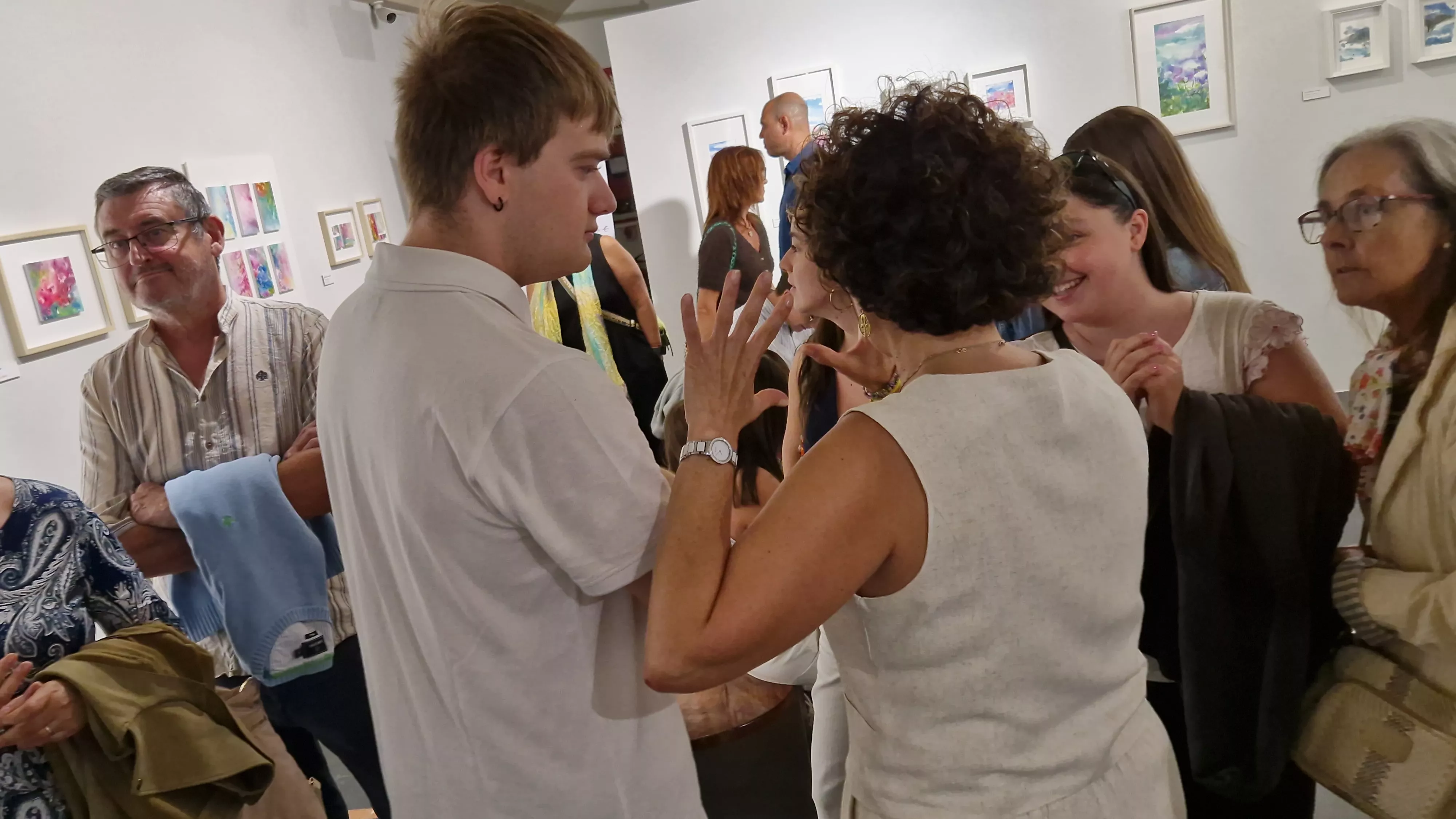 Exposición Bailando entre acuarelas de Marian Ruiz. Foto Myriam Martínez