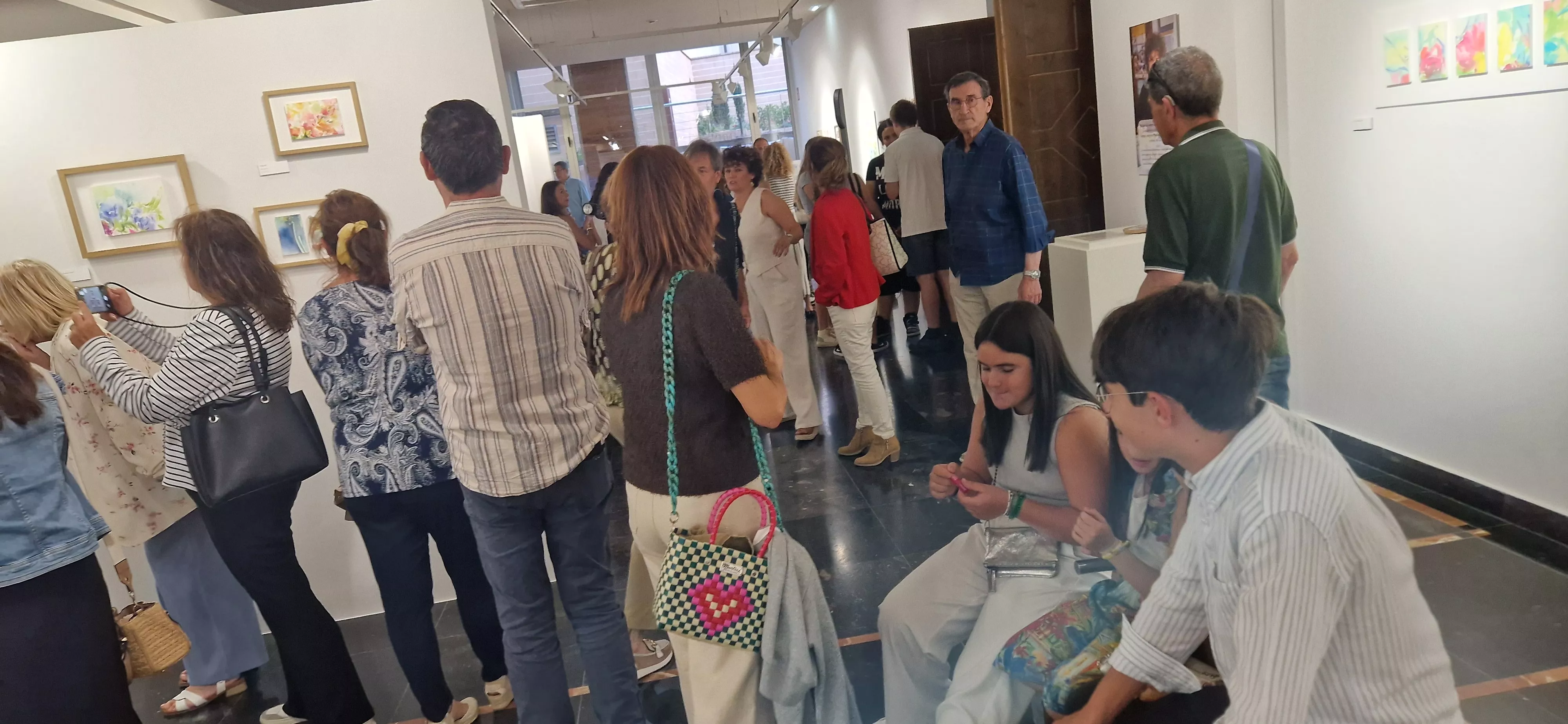 Exposición Bailando entre acuarelas de Marian Ruiz. Foto Myriam Martínez