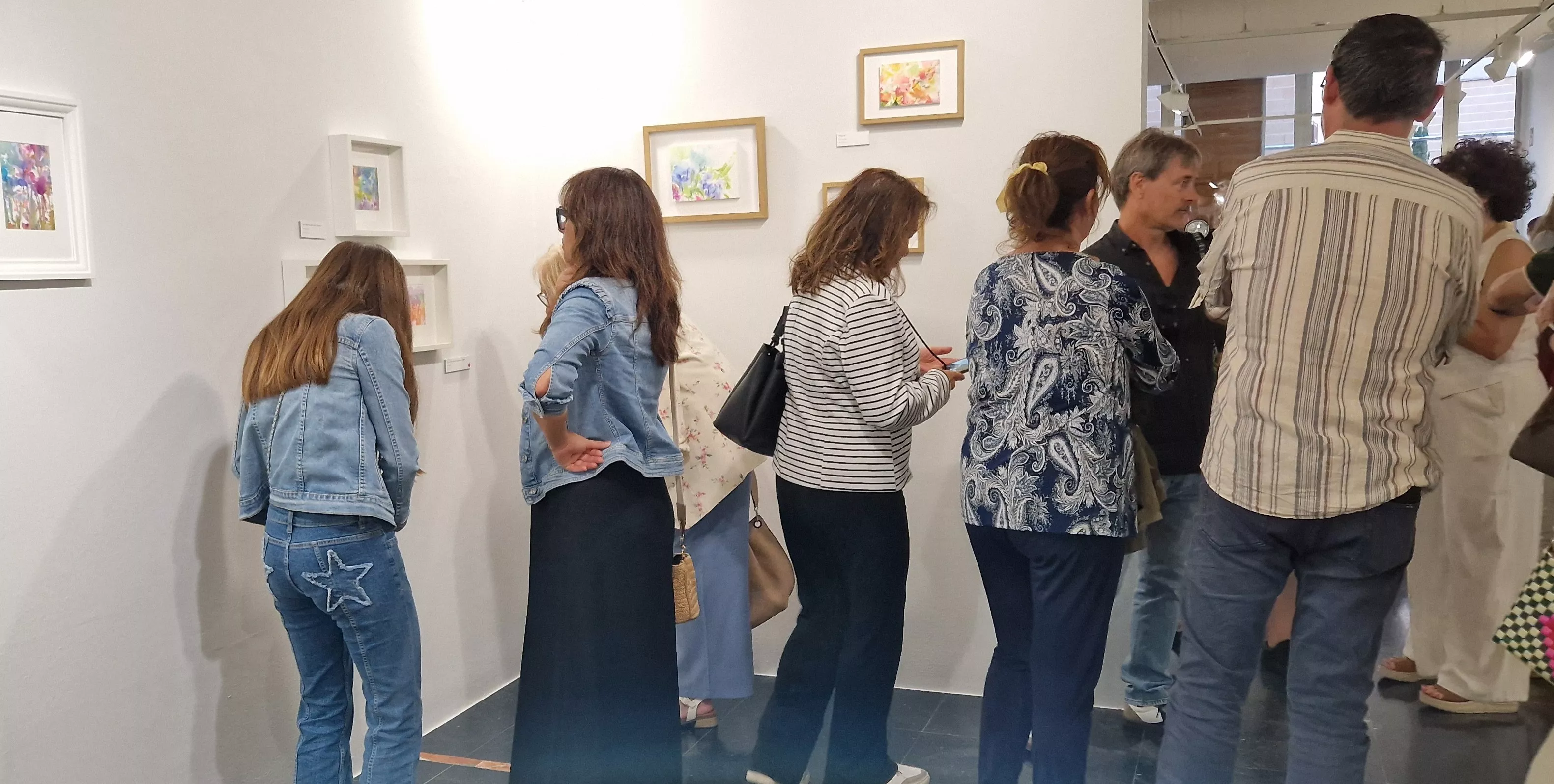 Exposición Bailando entre acuarelas de Marian Ruiz. Foto Myriam Martínez