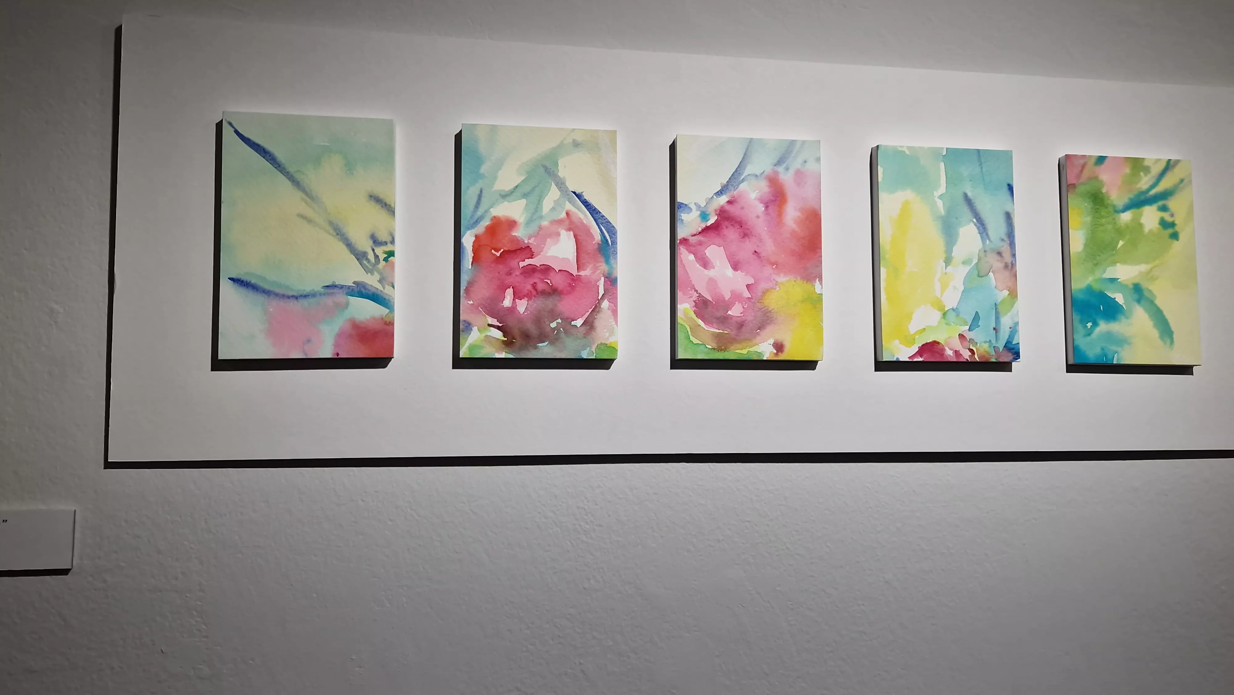 Exposición Bailando entre acuarelas de Marian Ruiz. Foto Myriam Martínez