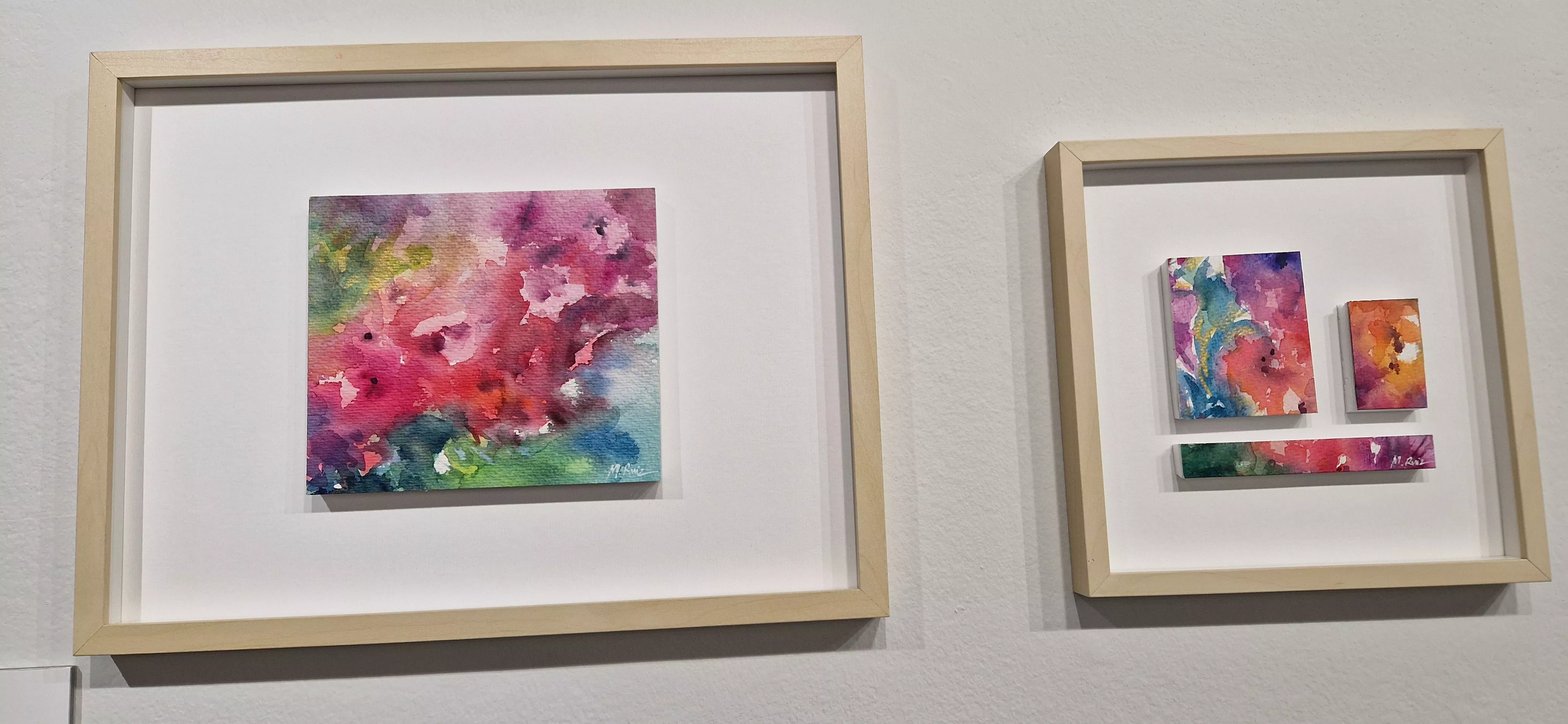 Exposición Bailando entre acuarelas de Marian Ruiz. Foto Myriam Martínez