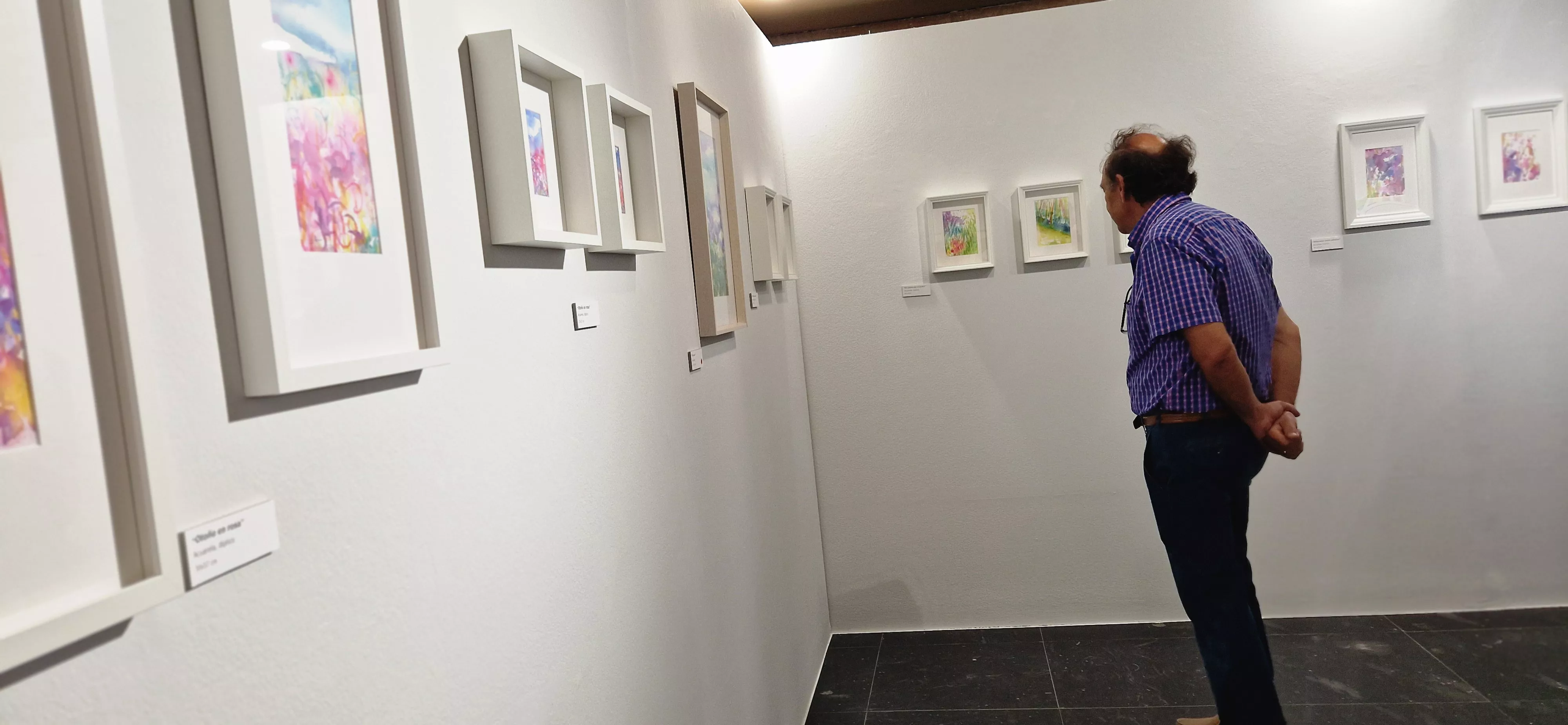 Exposición Bailando entre acuarelas de Marian Ruiz. Foto Myriam Martínez