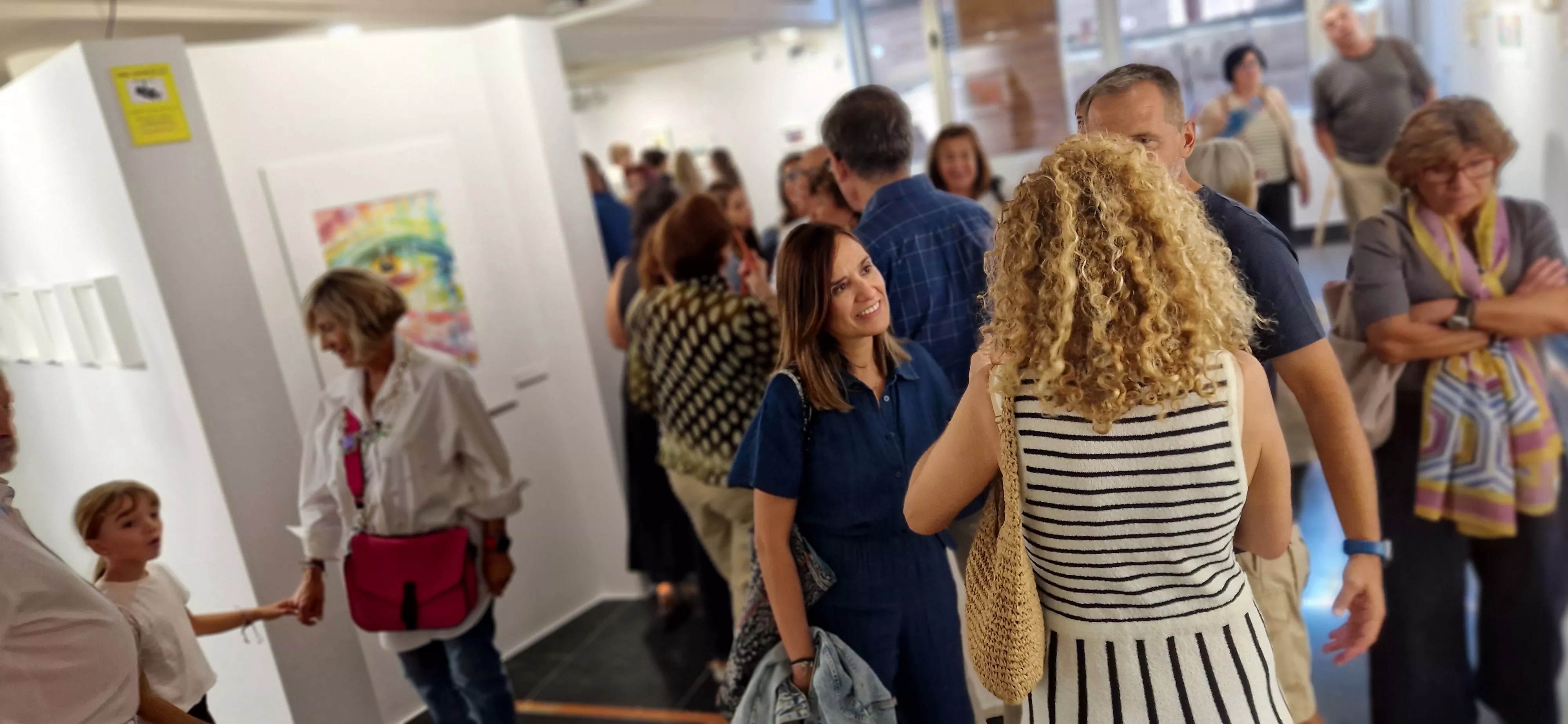 Exposición Bailando entre acuarelas de Marian Ruiz. Foto Myriam Martínez