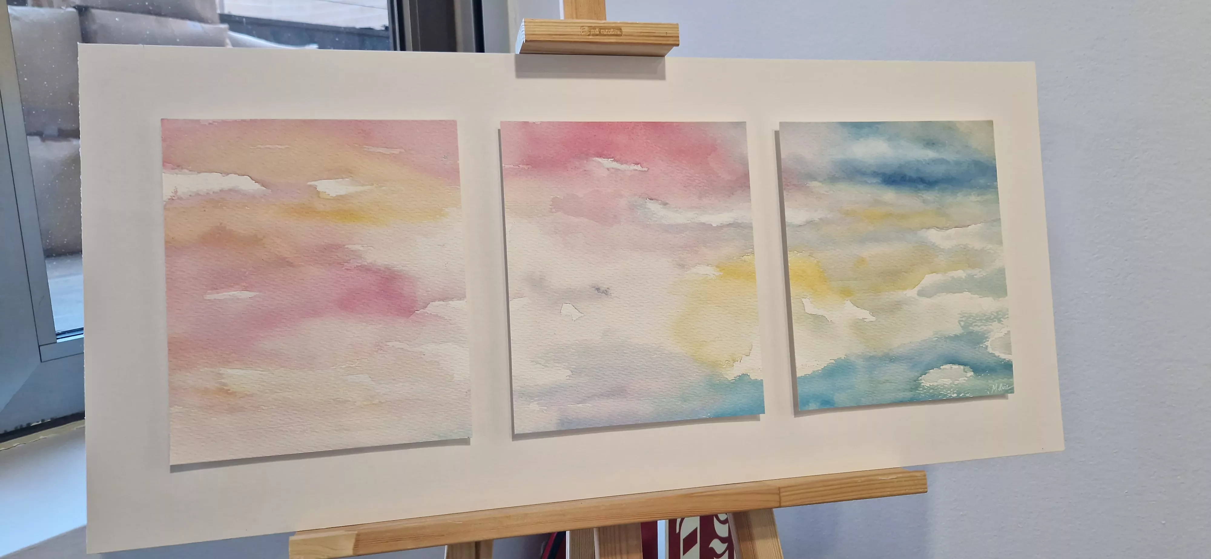 Exposición Bailando entre acuarelas de Marian Ruiz. Foto Myriam Martínez