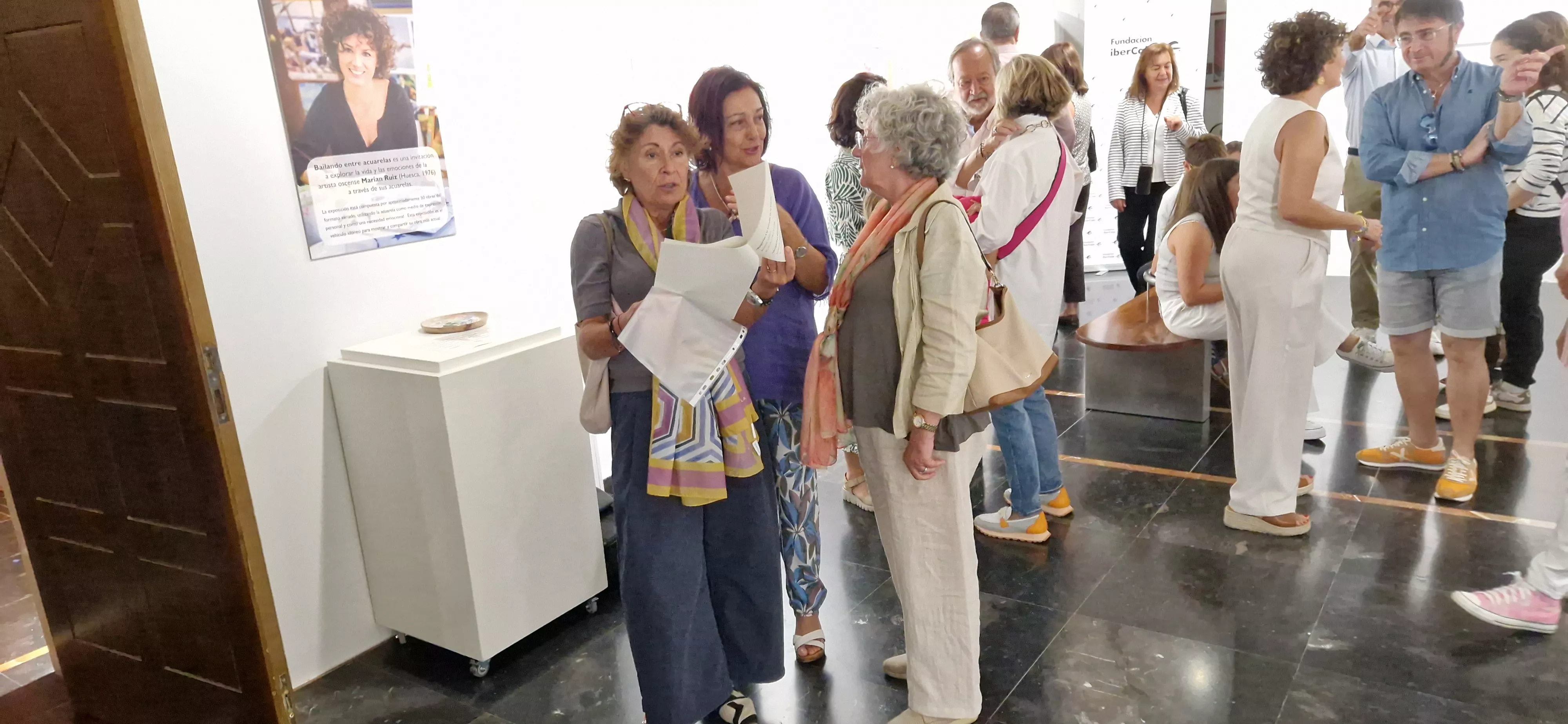 Exposición Bailando entre acuarelas de Marian Ruiz. Foto Myriam Martínez