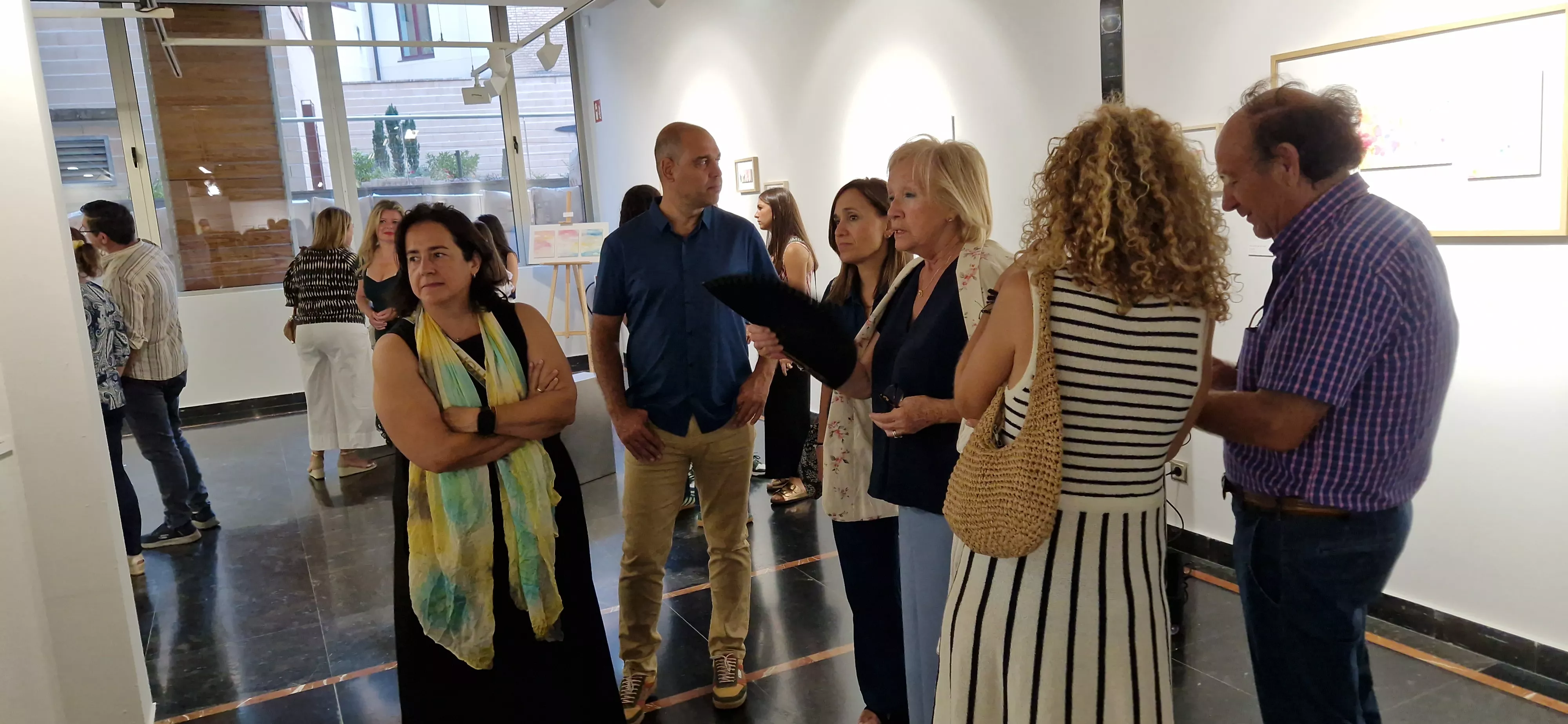 Exposición Bailando entre acuarelas de Marian Ruiz. Foto Myriam Martínez