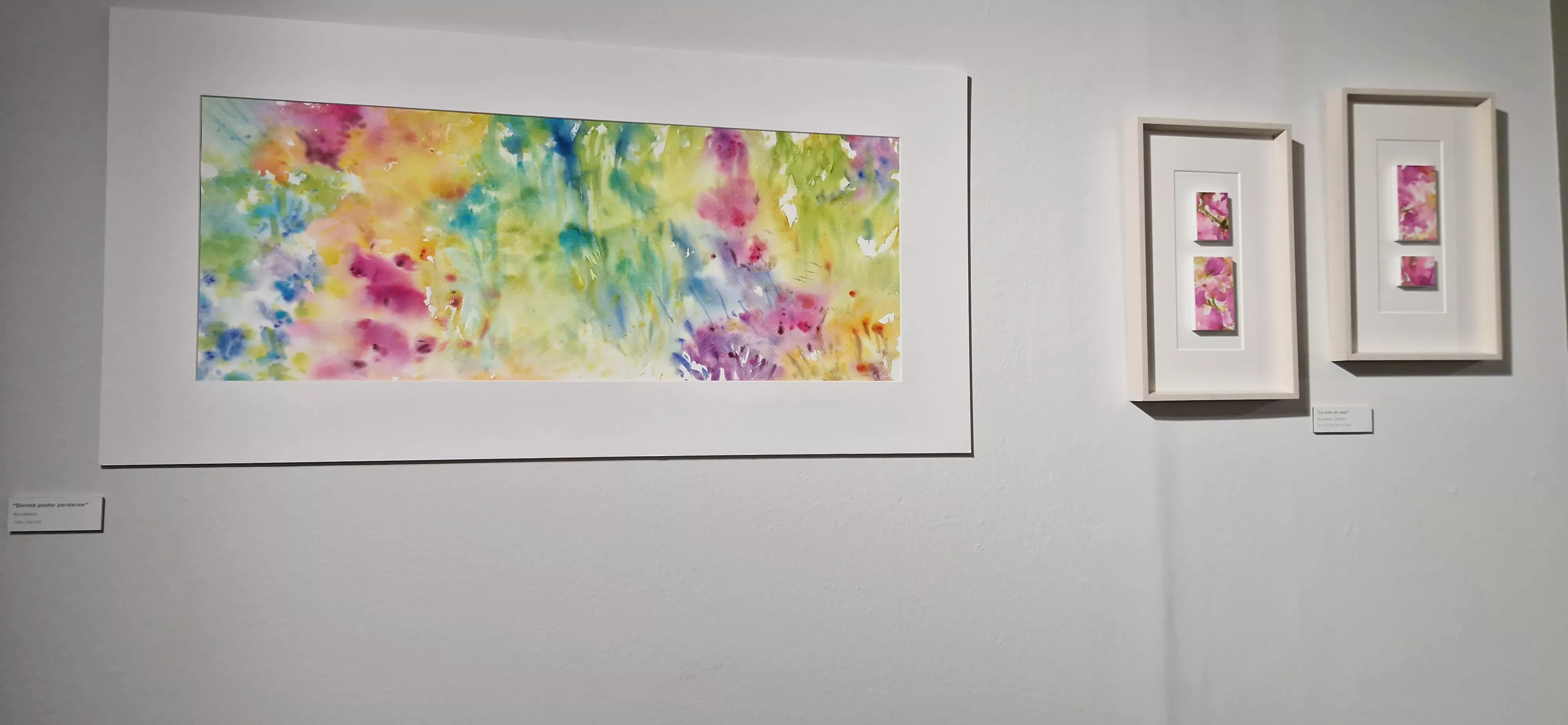 Exposición Bailando entre acuarelas de Marian Ruiz. Foto Myriam Martínez