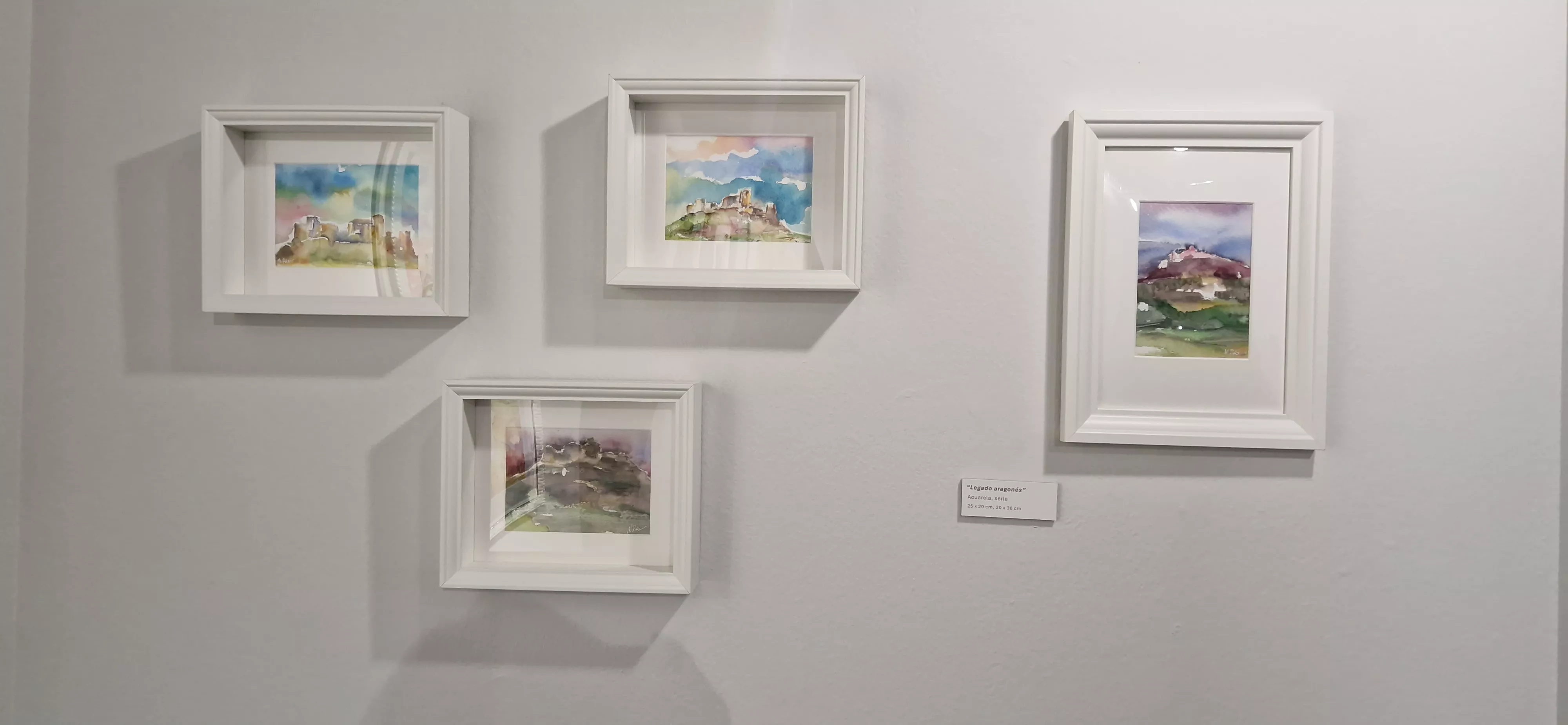 Exposición Bailando entre acuarelas de Marian Ruiz. Foto Myriam Martínez