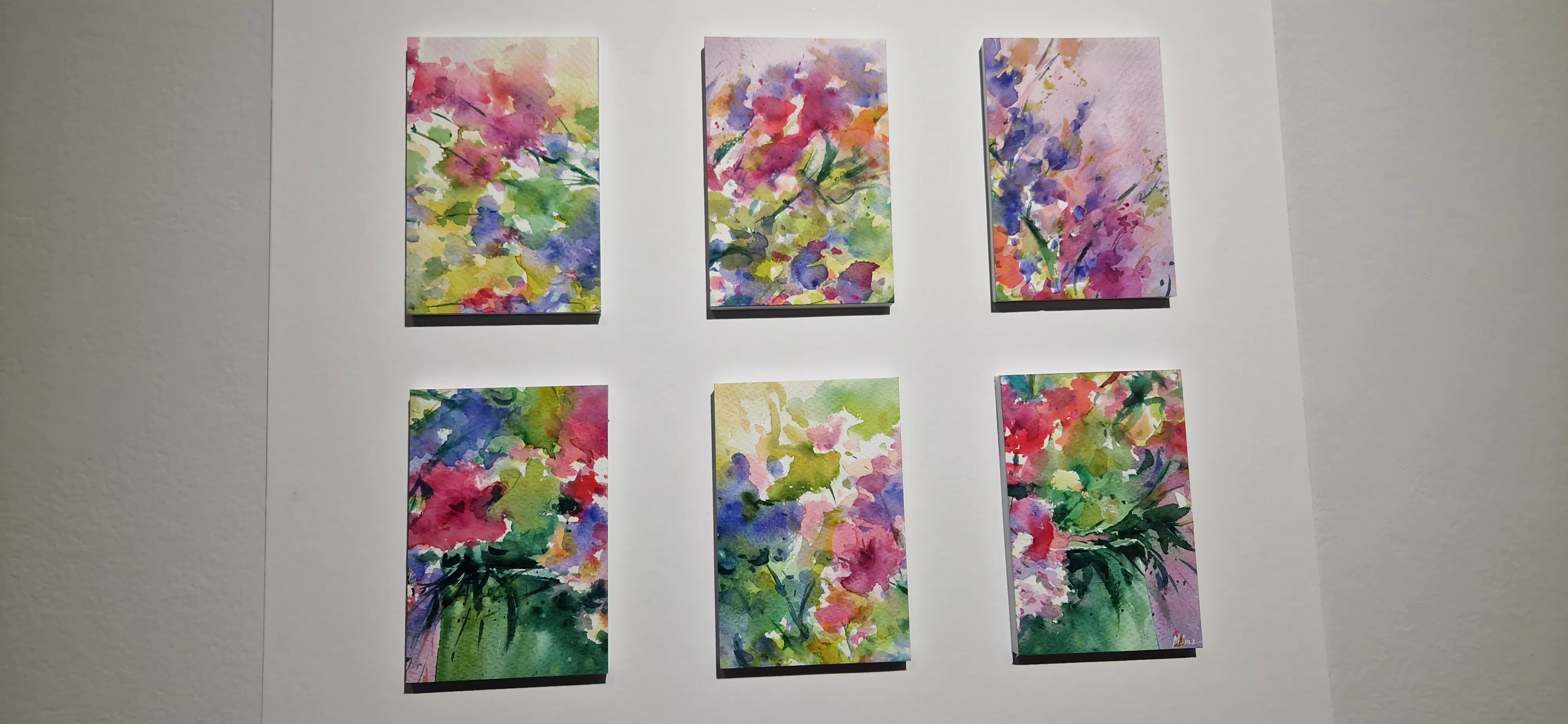 Exposición Bailando entre acuarelas de Marian Ruiz. Foto Myriam Martínez