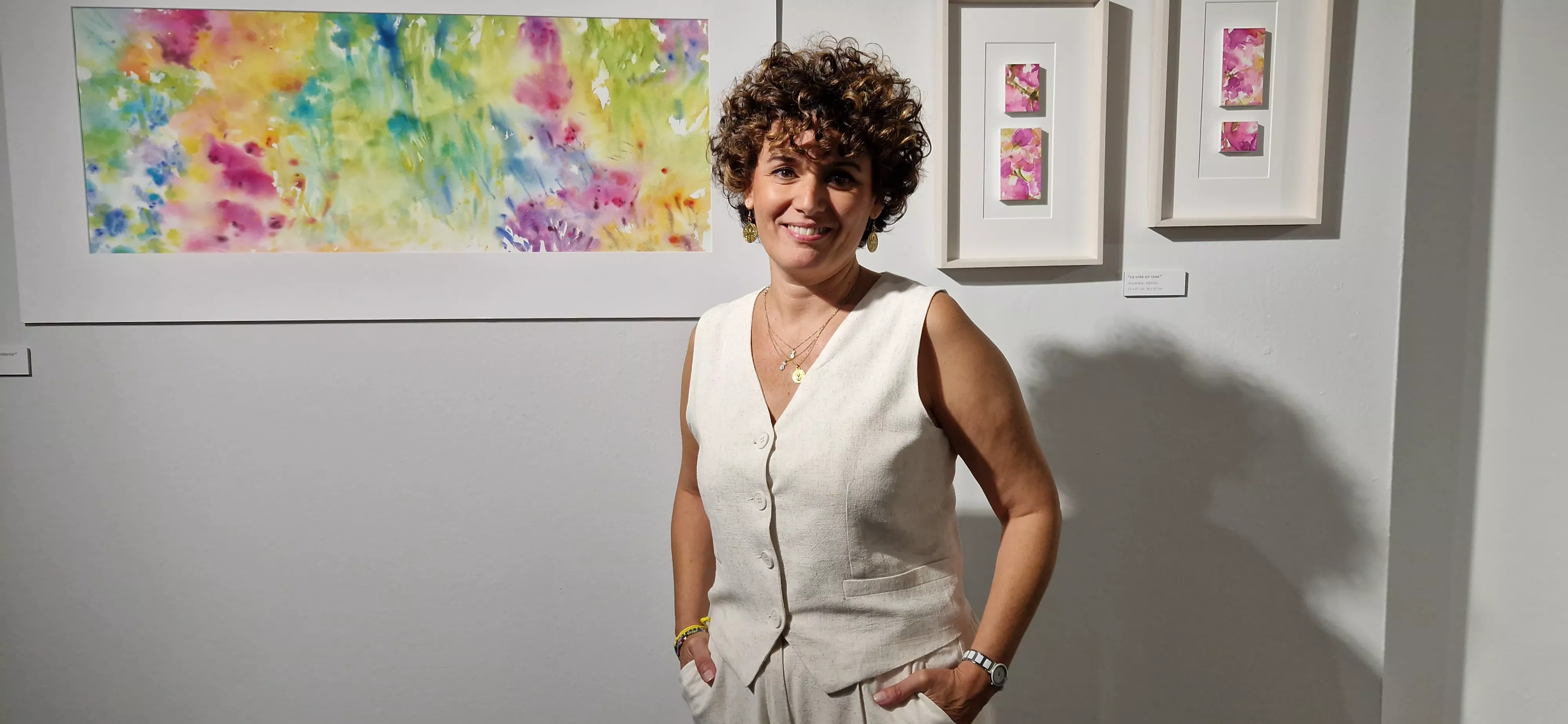 Exposición Bailando entre acuarelas de Marian Ruiz. Foto Myriam Martínez