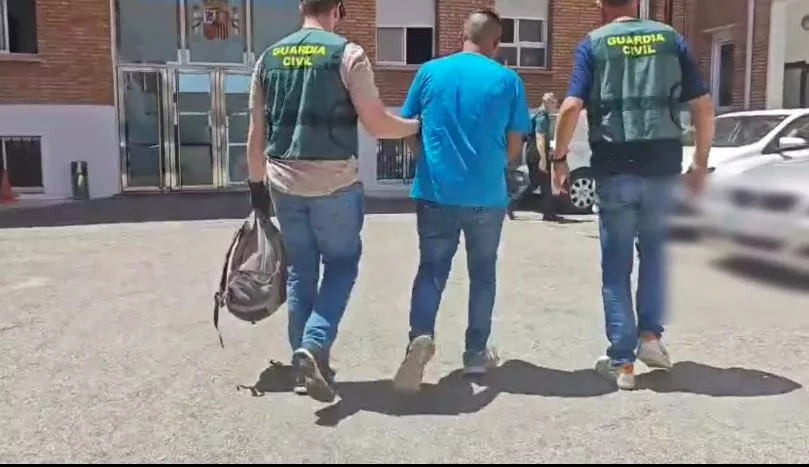 Una de las personas detenidas en la operación Solapado. Una de las personas detenidas en la operación Solapado.