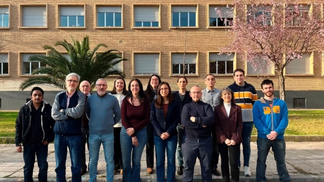 el equipo de investigadores de la universidad de zaragoza que opera el experimento anais en el laboratorio subterraneo de canfranc