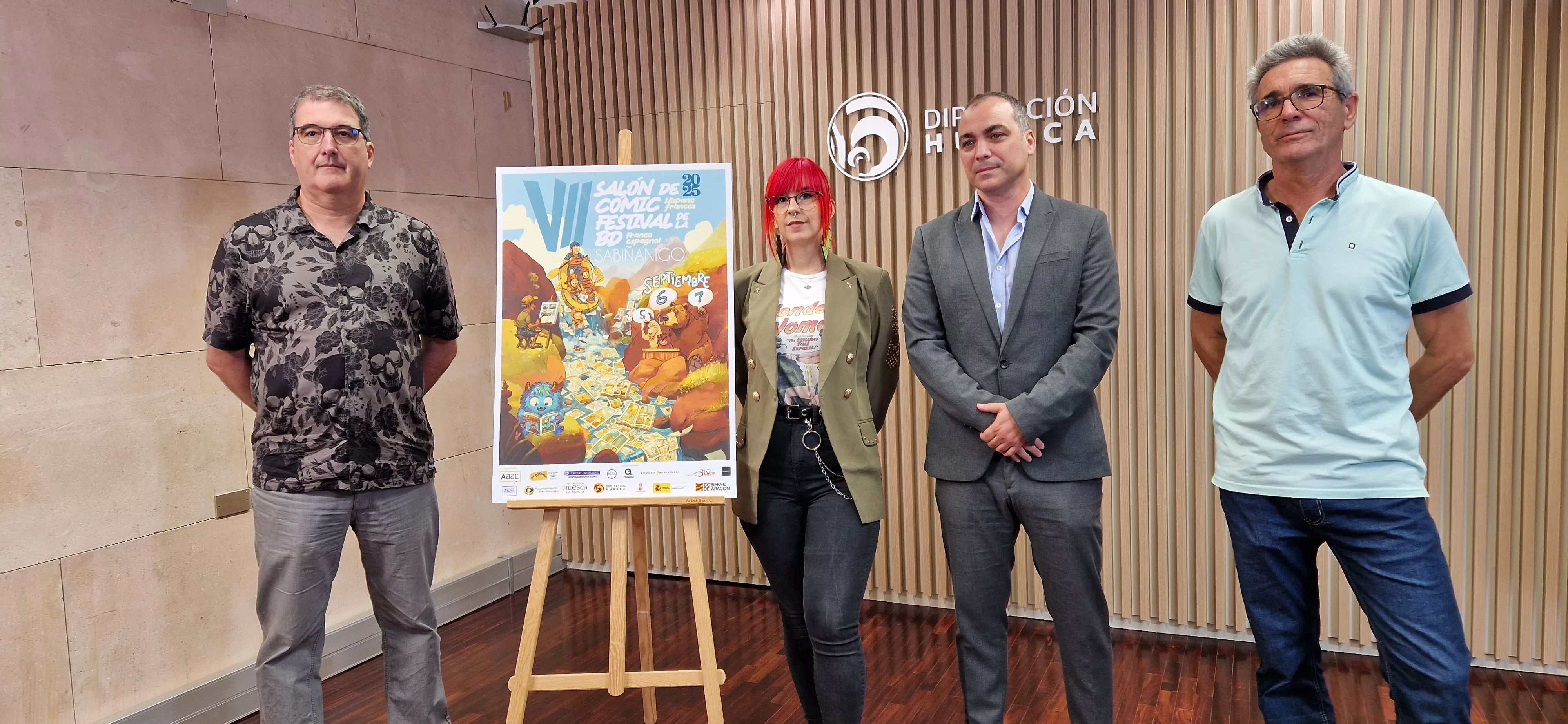 Presentación del VII Salón Hispano-Francés del Cómic que se celebra en Sabiñánigo. Foto Myriam Martínez
