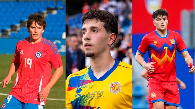 Willy Chatiliez, Aron Rodrigo y Gerard Solà, citados con sus selecciones.