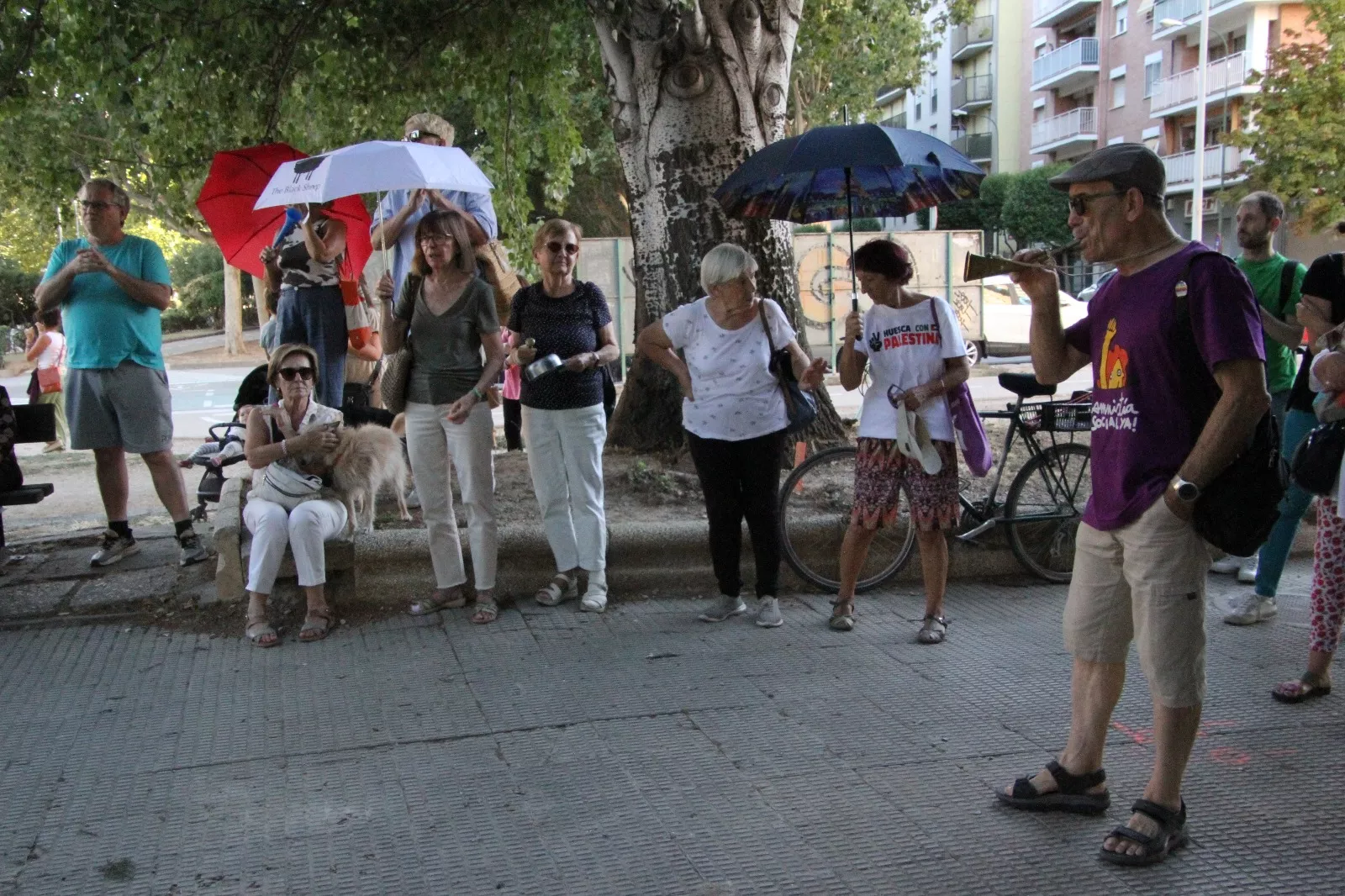 Nueva protesta contra la tala convocada por la Plataforma Árboles Vivos. Foto Carlos Neofato