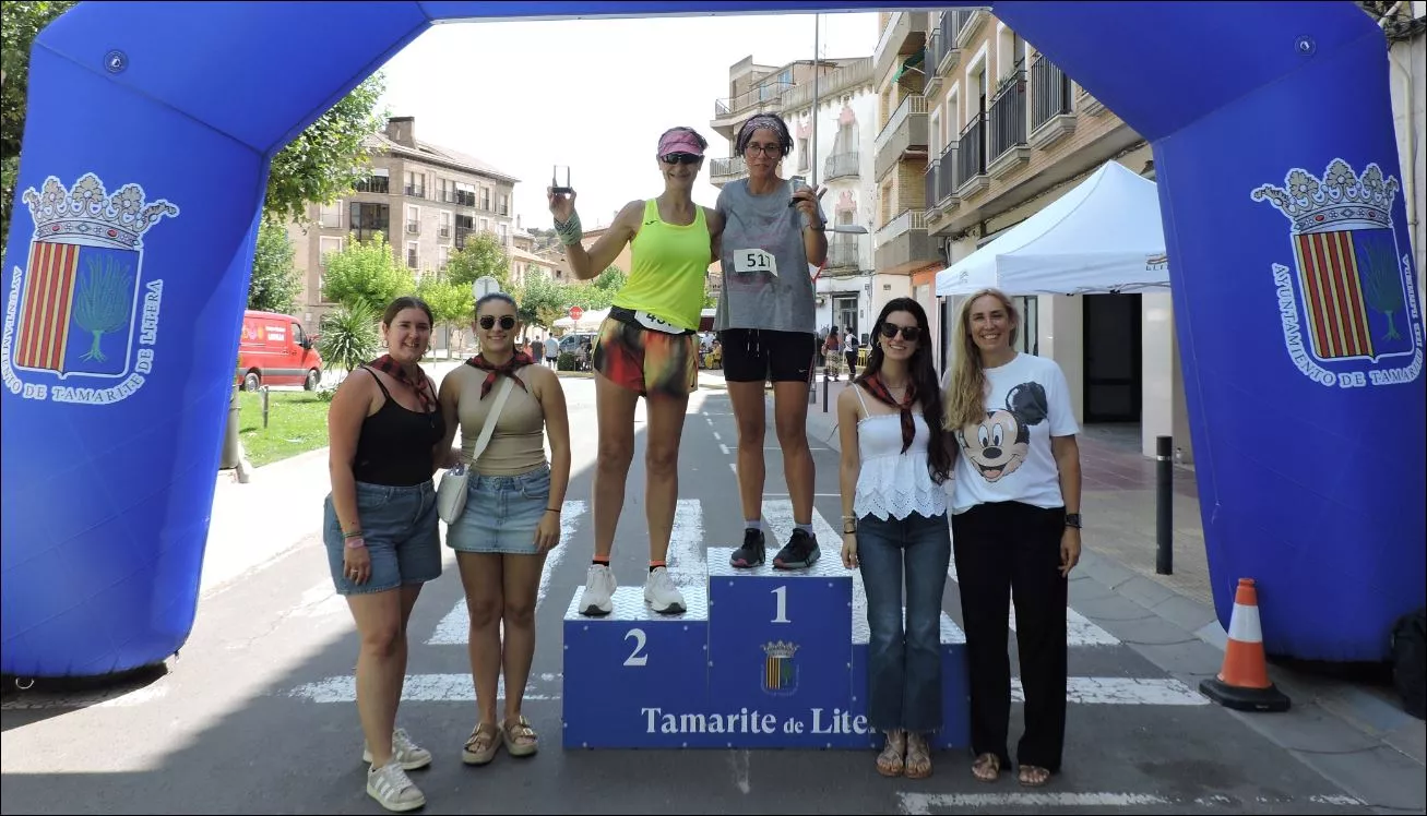 Tamarite 2025. Podium Local Femenino