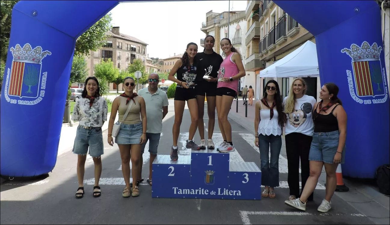 Tamarite 2025. Podium Absoluto Femenino