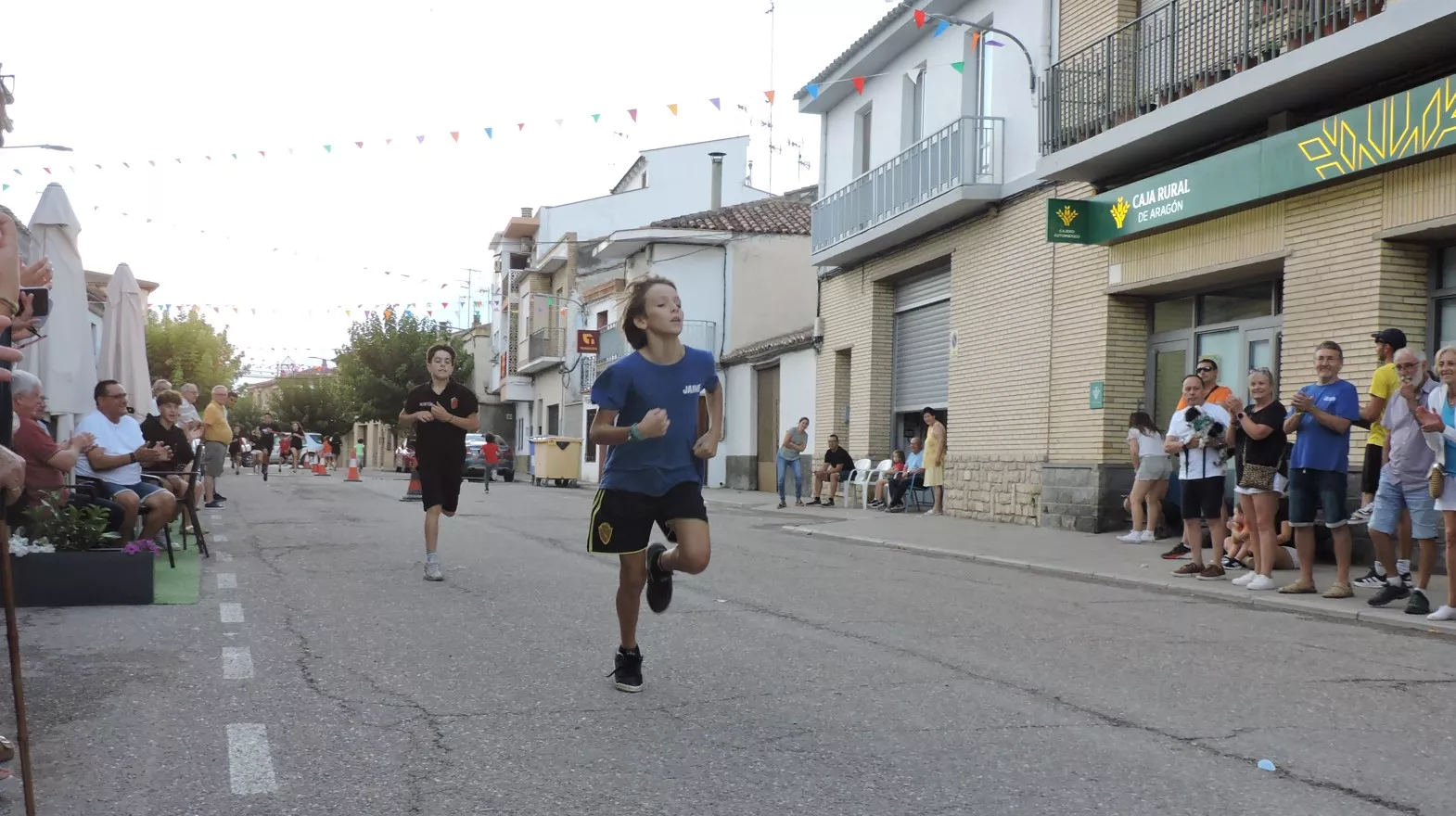 Bujaraloz 2025. Vencedor de la prima llegando a meta