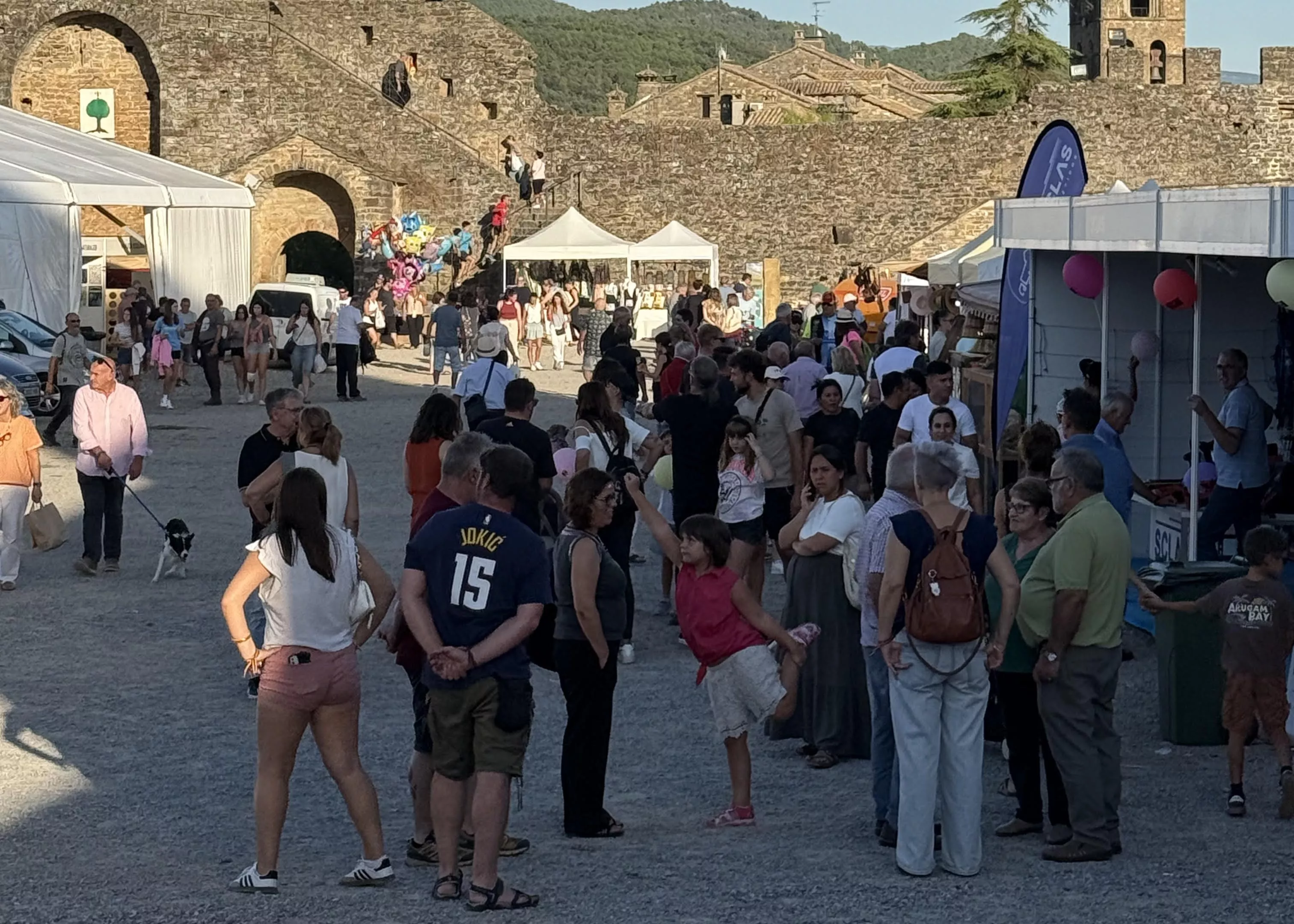 Ambiente la tarde del sábado en la Expoferia de Sobrarbe en el Castillo de Aínsa. Ambiente la tarde del sábado en la Expoferia de Sobrarbe en el Castillo de Aínsa.