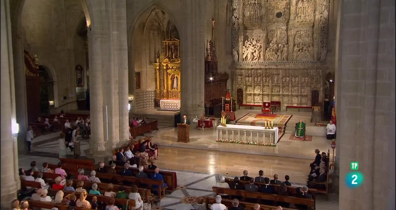 Misa retransmitida por El Día del Señor de la 2 desde la Catedral de Huesca por el Santo Cristo de los Milagros