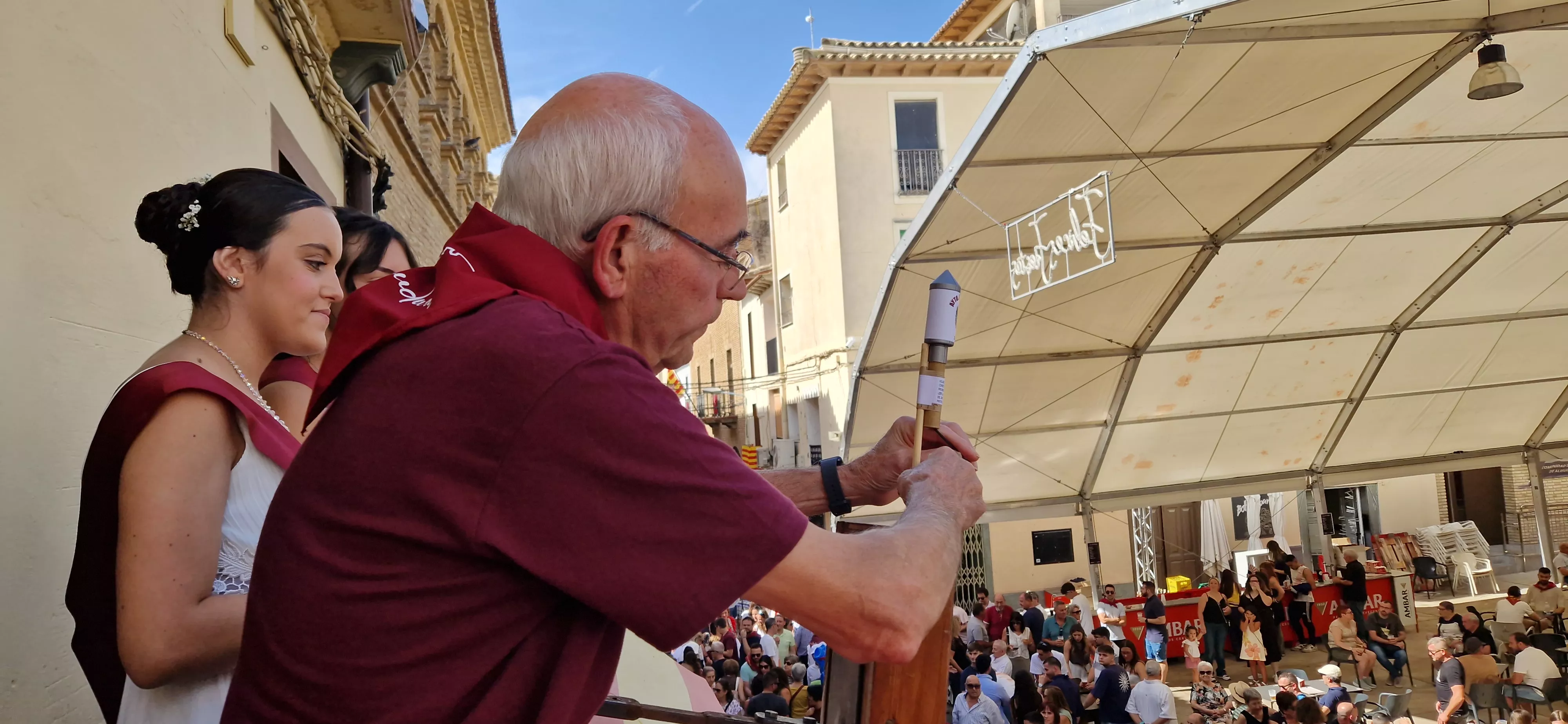 Comienzan las fiestas de Almudévar 2025. Foto Myriam Martínez 