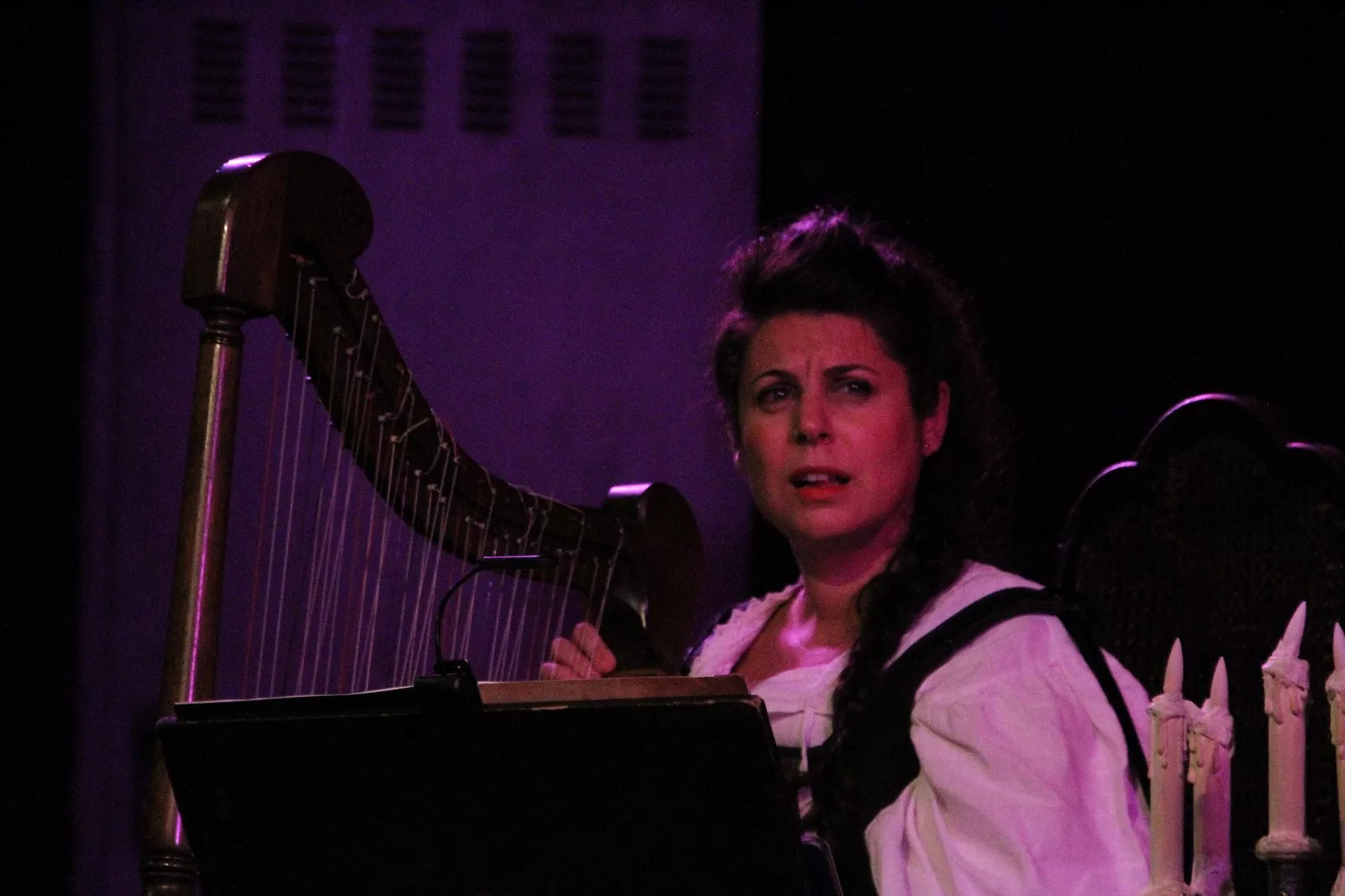 Pepe Viyuela y Sara Águeda en el Corral de Comedias de Robres. Foto Carlos Neofato